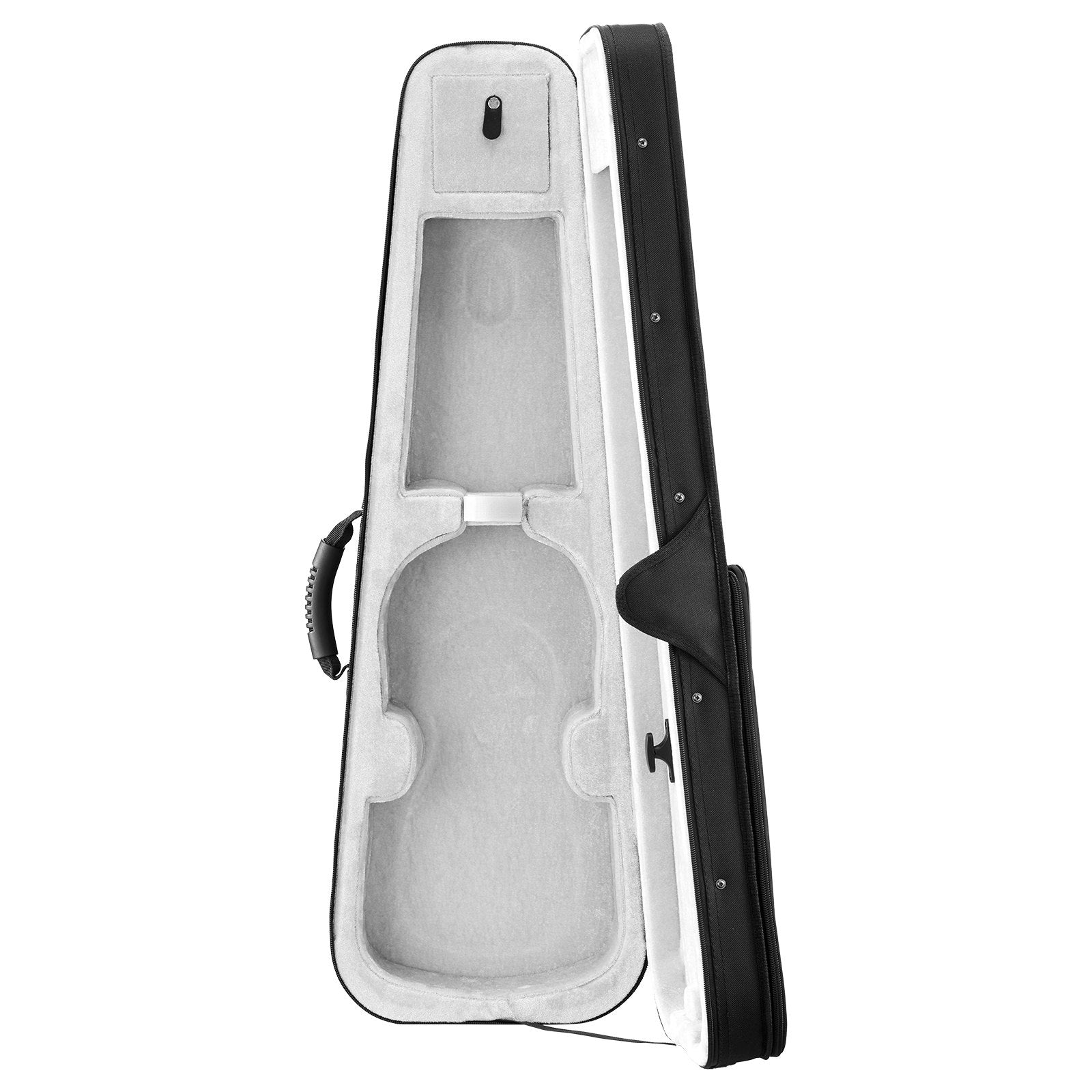 Premium 4/4 Violin Case - Waterproof Nylon, Lightweight, Plush Lining, Dual Straps, Anti-Scratch, Triangular Design for Travel & Protection