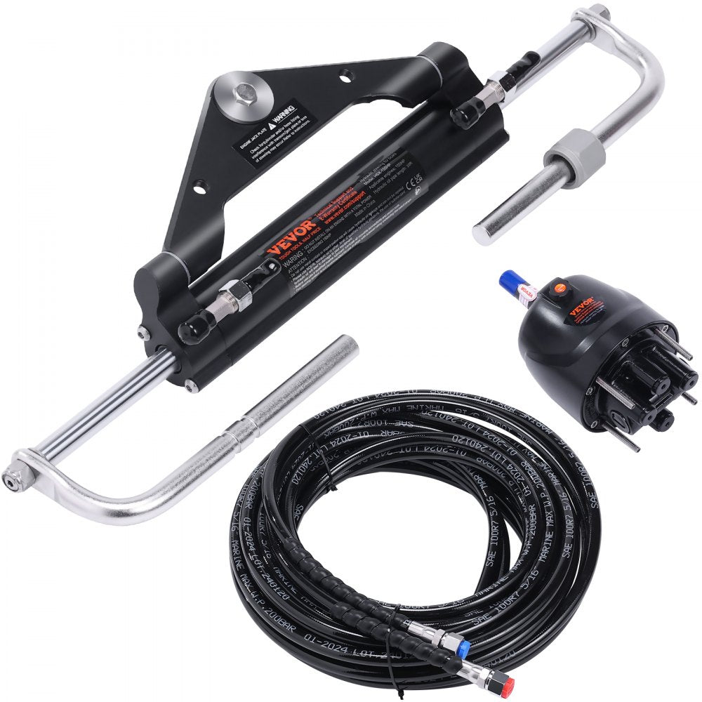 VEVOR 150HP Hydraulic Outboard Steering Kit Boat Marine System