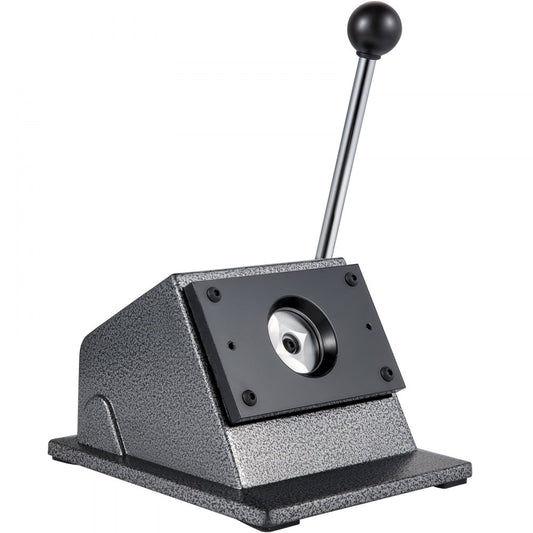 VEVOR Graphic Punch Die Cutter 1-1/4"/32mm Round Punch Die Cutter Cast Iron Manual Graphic Punch Press Button Badge Maker 0.05"/1.5mm Cut Thickness Graphic Die Cutter with Steel Blade for Badge Making
