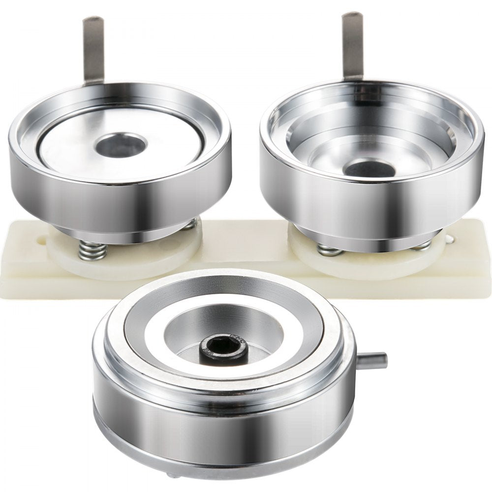 VEVOR Badge Punching Die 2-1/4 inch/58mm Round Punching Die with ABS Slide Button Die Carbon Steel Badge Maker Part Aluminum Alloy Core Compatible with Button Maker Making Machine for DIY Logo Badges