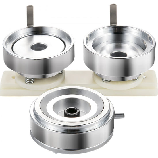 VEVOR Badge Punching Die 2-1/4 inch/58mm Round Punching Die with ABS Slide Button Die Carbon Steel Badge Maker Part Aluminum Alloy Core Compatible with Button Maker Making Machine for DIY Logo Badges