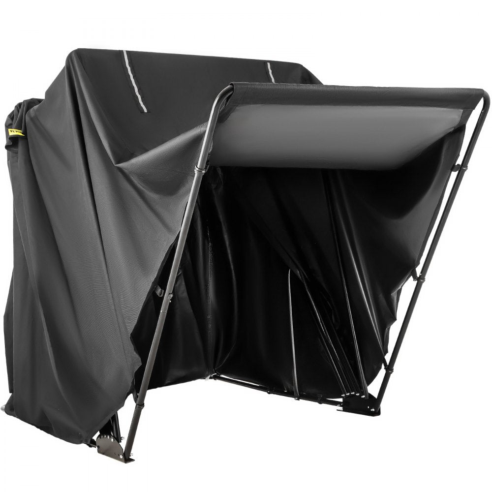 VEVOR Hoods For Vehicles Motorcycle Shelter Shed  Waterproof Motorcycle Cover Outdoor Protection 106.5 Inch X41.5 Inch X61 Inch Motorbike Cover Tent Scooter Shelter