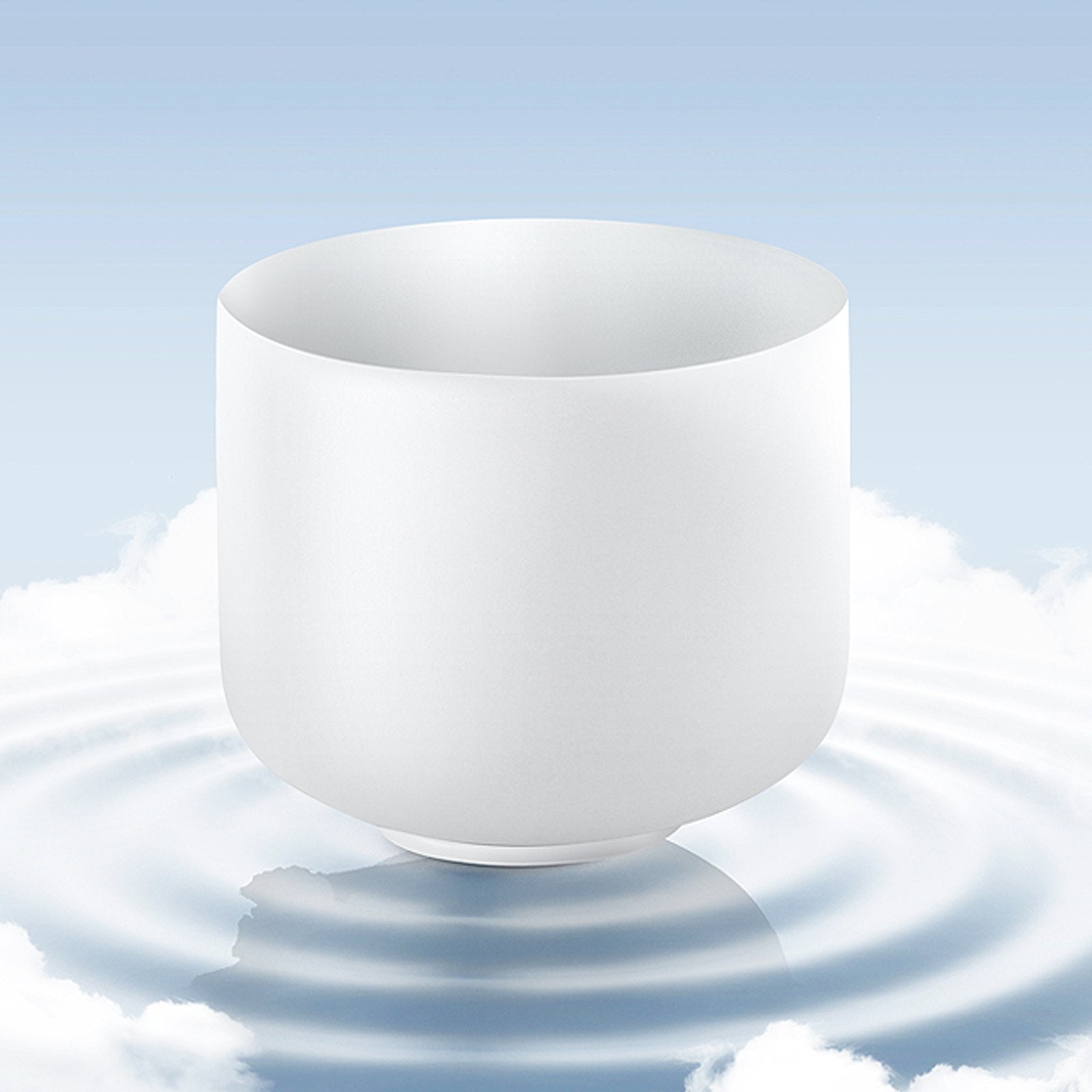 8-Inch Frosted Quartz Crystal Singing Bowl - F Note Heart Chakra Sound Healing Set for Meditation, Yoga, and Relaxation with Mallet & O-Ring