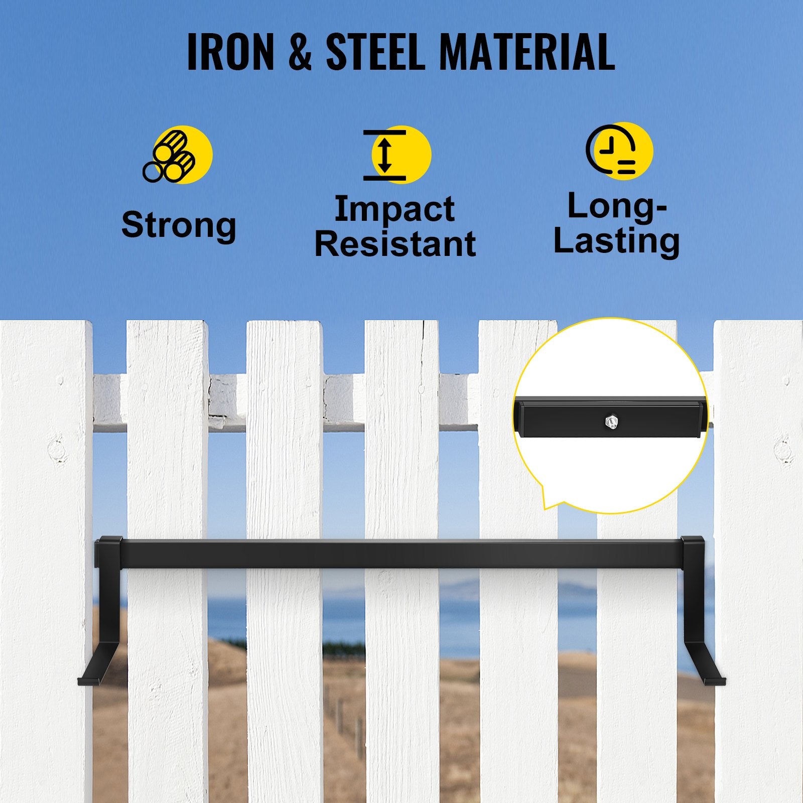 Heavy-Duty Black Window Box Hanger Bracket - 88lbs Capacity, 35.4"x7.8"x5.9" Iron Planter Mount for Flower Boxes, Durable & Easy to Install