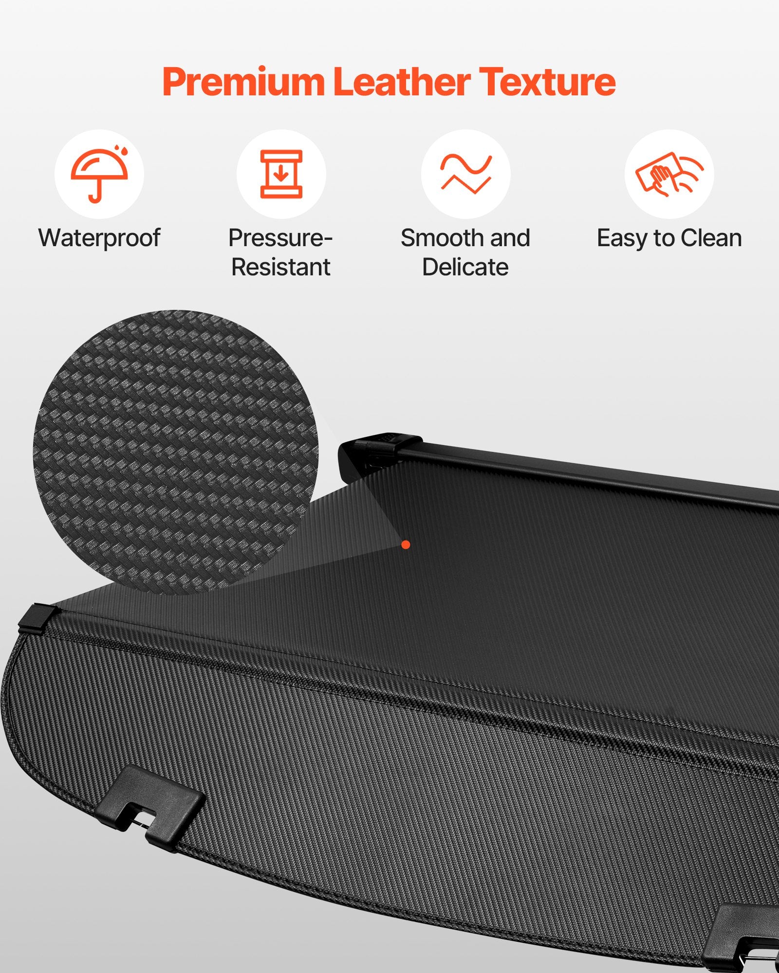 Mazda CX-5 2017-2025 Retractable Cargo Cover with Carbon Fiber Texture, Anti-Peeping Privacy Shield, Easy Install, Secure Trunk Shade