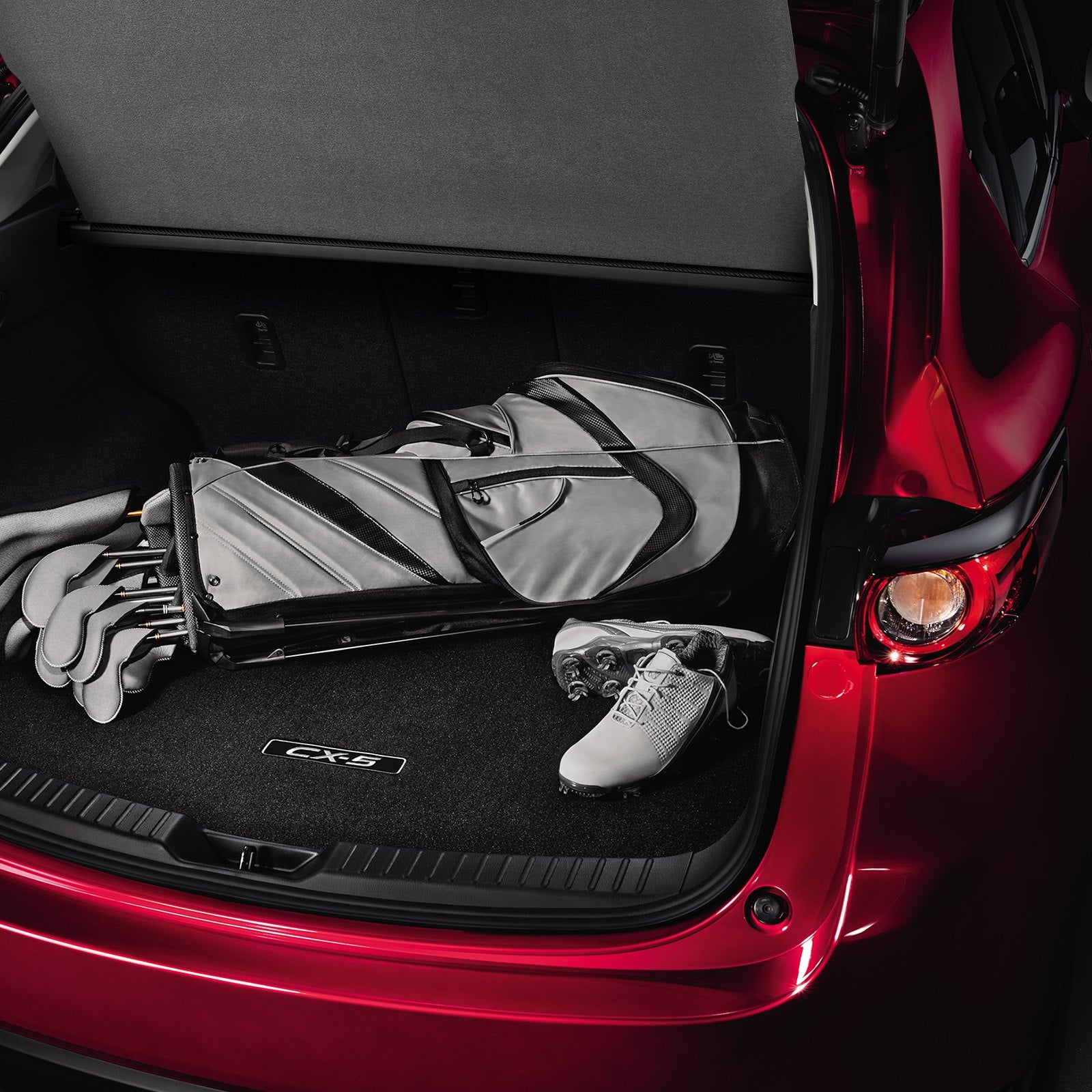 Mazda CX-5 2017-2025 Retractable Cargo Cover with Carbon Fiber Texture, Anti-Peeping Privacy Shield, Easy Install, Secure Trunk Shade