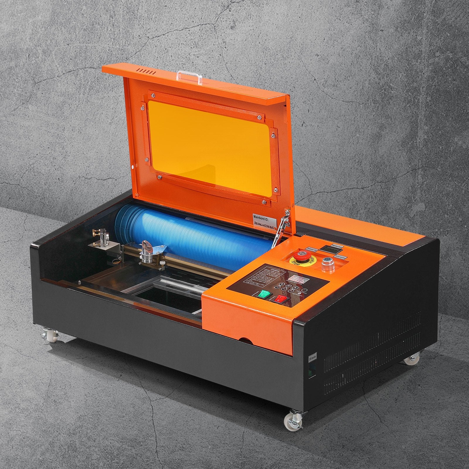 Enhanced 40W CO2 Laser Engraver Cutter, 12x8" Workspace, Water-Cooled, CorelDRAW Compatible for Wood, Acrylic, Fabric Crafting
