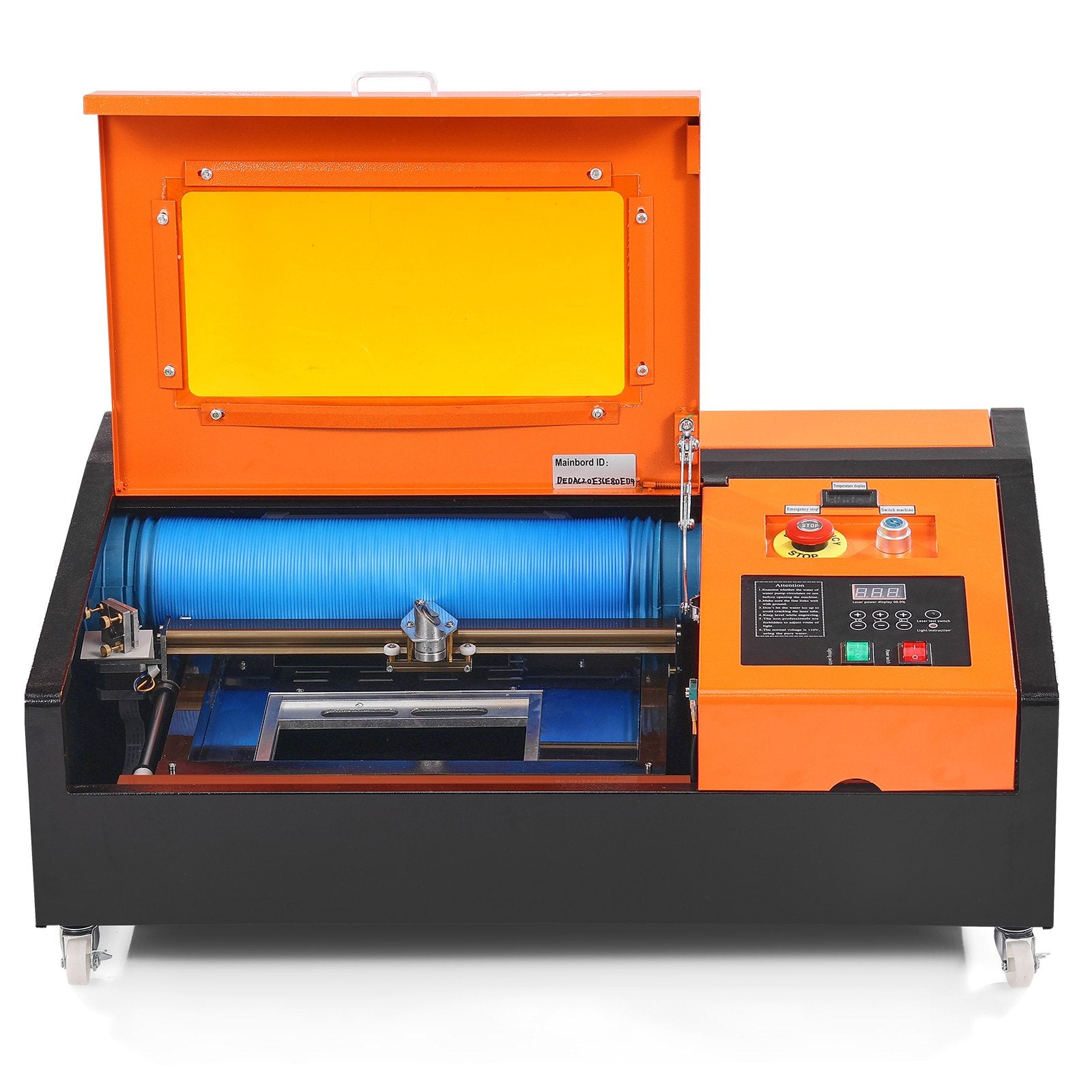 Enhanced 40W CO2 Laser Engraver Cutter, 12x8" Workspace, Water-Cooled, CorelDRAW Compatible for Wood, Acrylic, Fabric Crafting