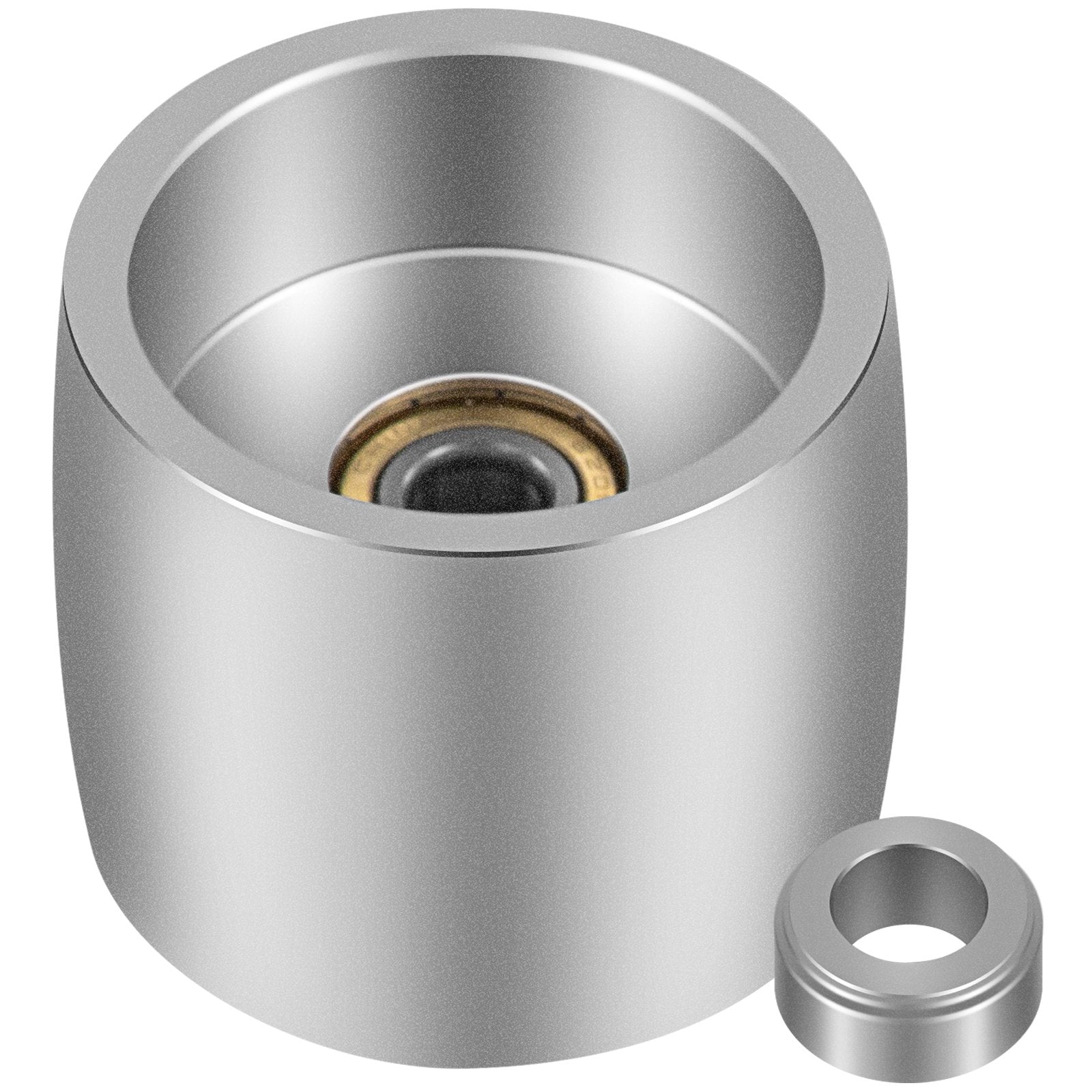 Complete 2" x 72" Belt Grinder Wheel Set - Aluminum Crowned Knife Grinding Wheels with 5" Drive, 4" Tracking, 2" Idler for Versatile Applications