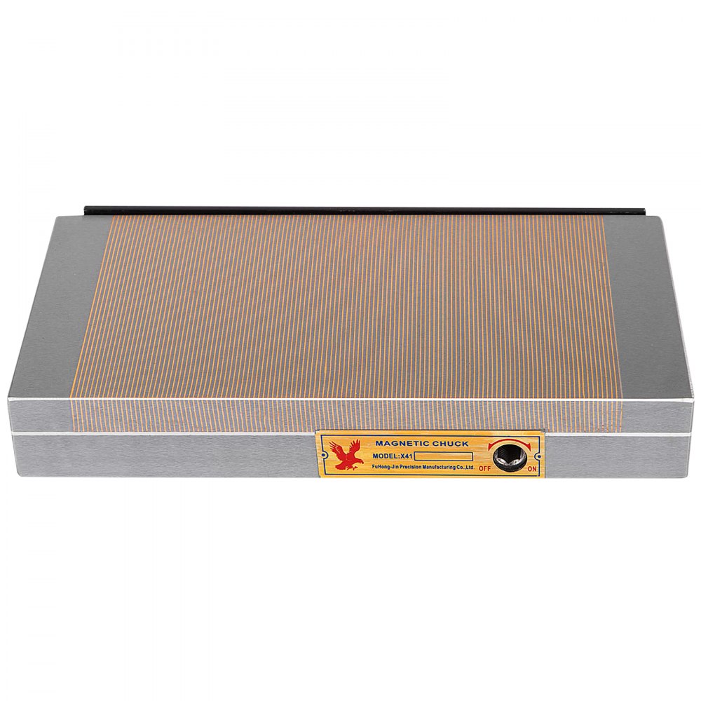 Durable 6x12 Inch Rectangular Magnetic Chuck with 9920lbs Capacity and Fine Pole Design, Offering Powerful 100 N/cm2 Magnetic Force