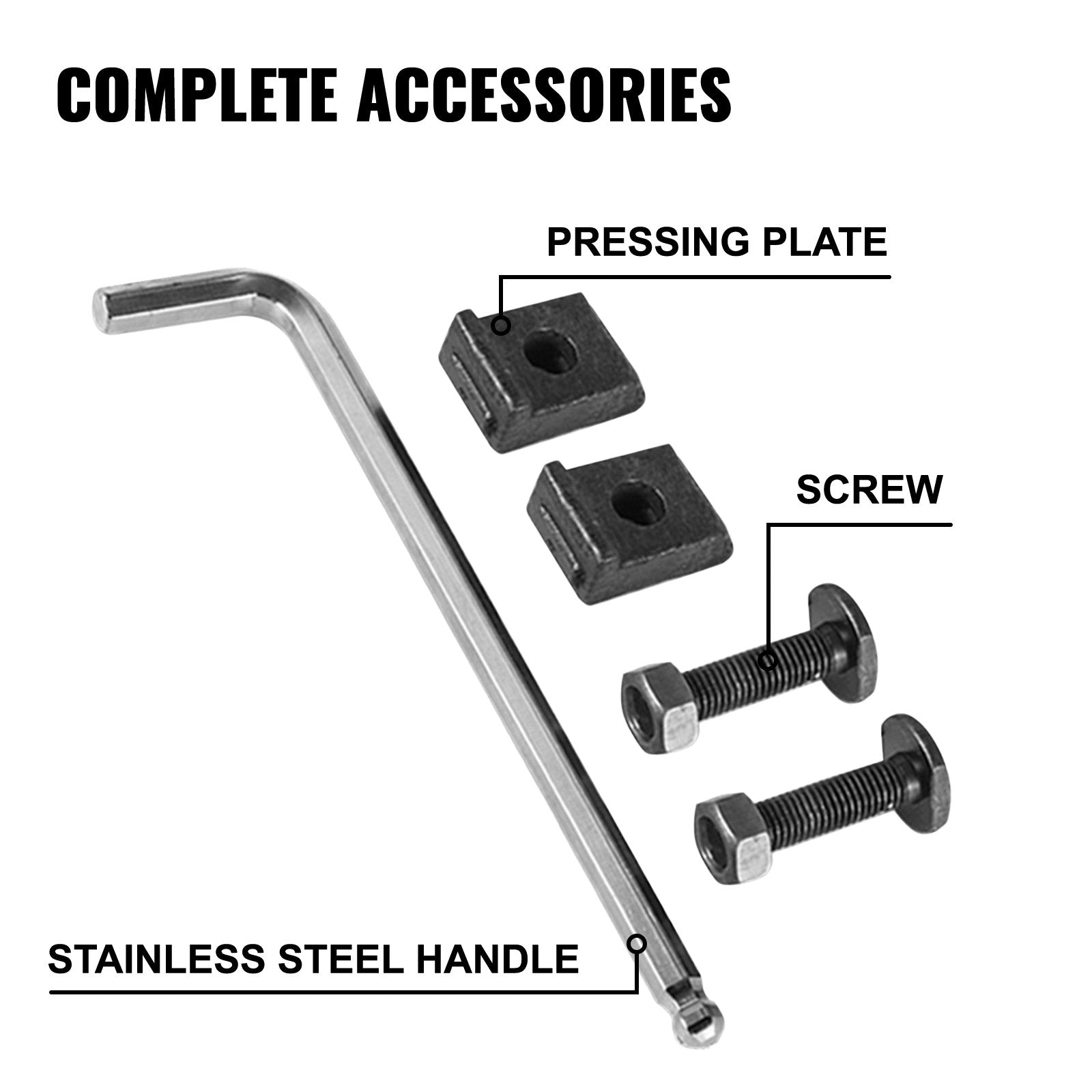 Heavy Duty 6"x12" Permanent Magnetic Lifter with 4960 lbs Capacity, N45 Magnet, Easy Direction Control, and Complete Accessories