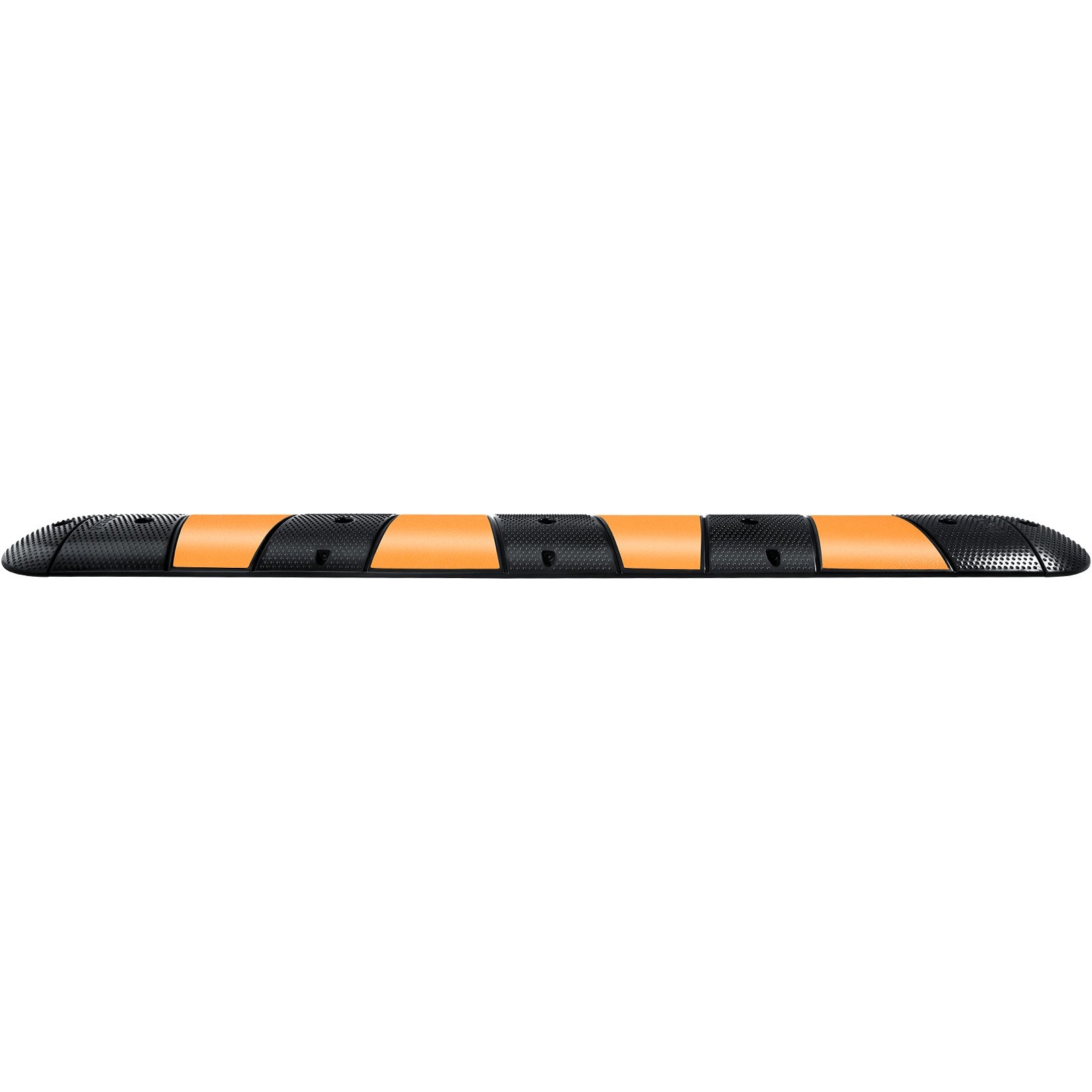 Modular Rubber Traffic Calming Device - Durable 72" Dual-Channel Design, Supports 22,000 LBS, Ideal for Asphalt & Gravel Surfaces
