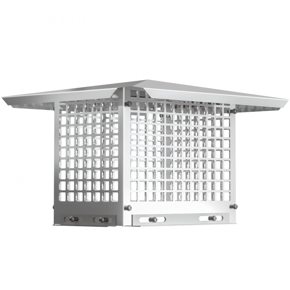 VEVOR Chimney Cap, 8" x 13" Flue Caps, 304 Stainless Steel Fireplace Chimney Cover, Adjustable Metal Spark Arrestor With Bolts Screws , Mesh Chimney Flue Cover for Outside Existing Clay Flue Tile