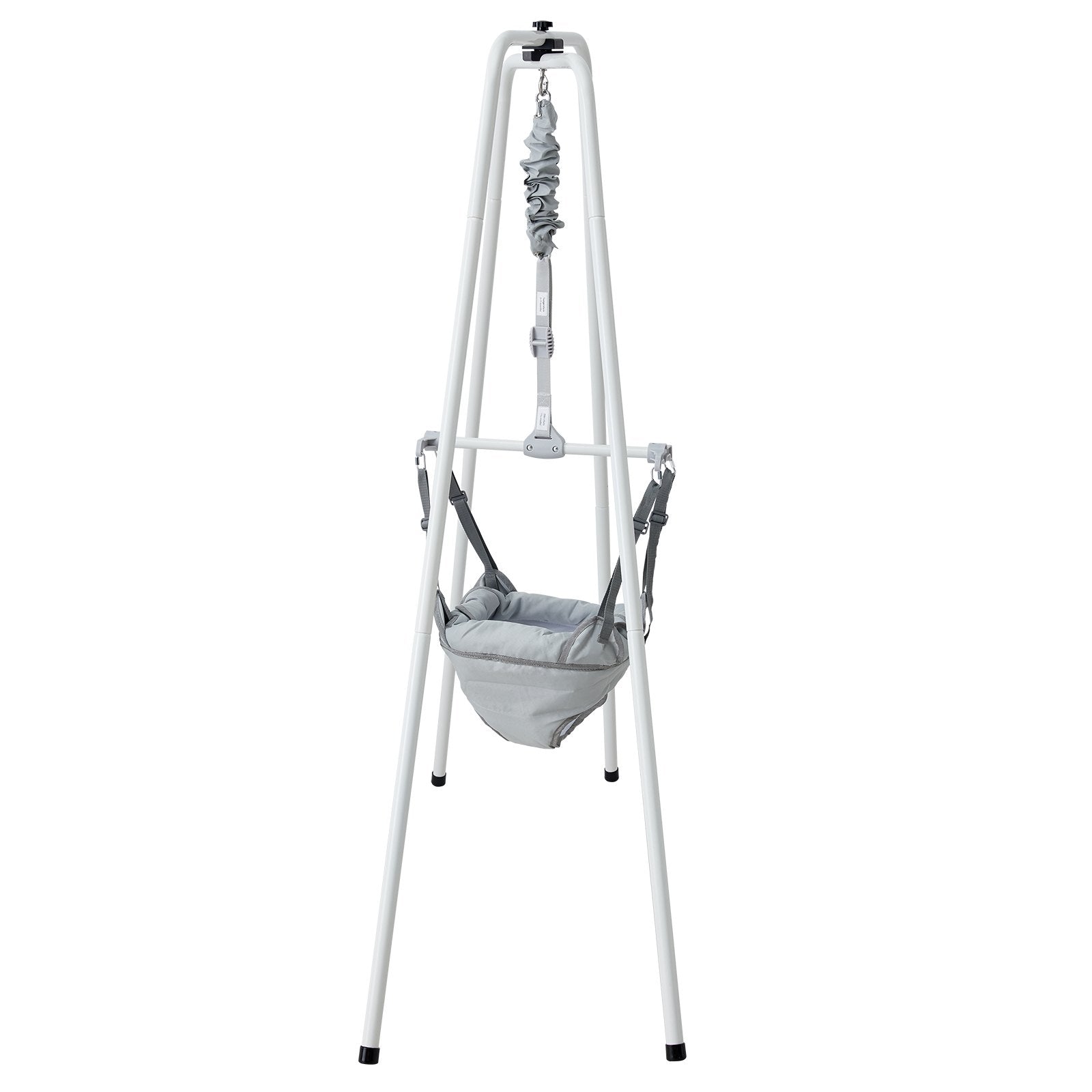Height-Adjustable Baby Jumper with Stand for Infants 3+ Months, 35LBS Capacity, Quick-Fold Indoor/Outdoor Bouncer for Safe, Fun Exercise