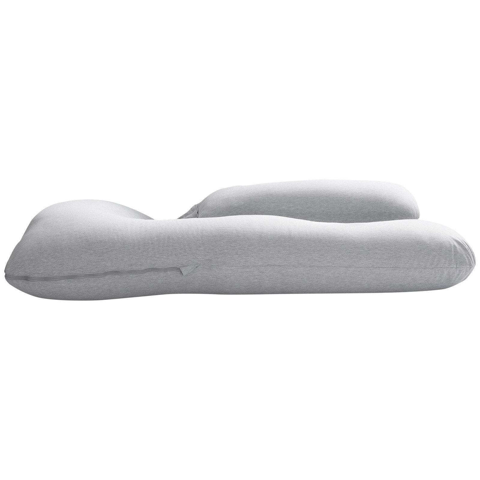 U-Shaped Maternity Pillow for Pregnant Women - Full Body Support with Soft, Breathable, Removable & Washable Jersey Cotton Cover for Back, Belly, Hip, and Leg Relief