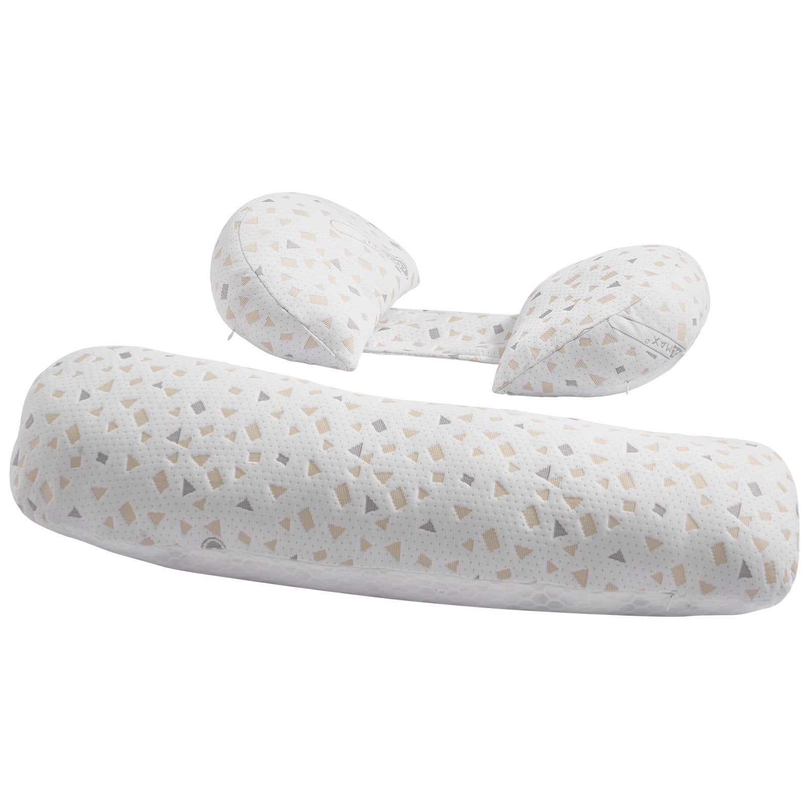 Adjustable H-Shaped Pregnancy Pillow for Expecting Moms - Soft, Lightweight, Portable, with Washable Cover for Back, Belly, and Hip Support
