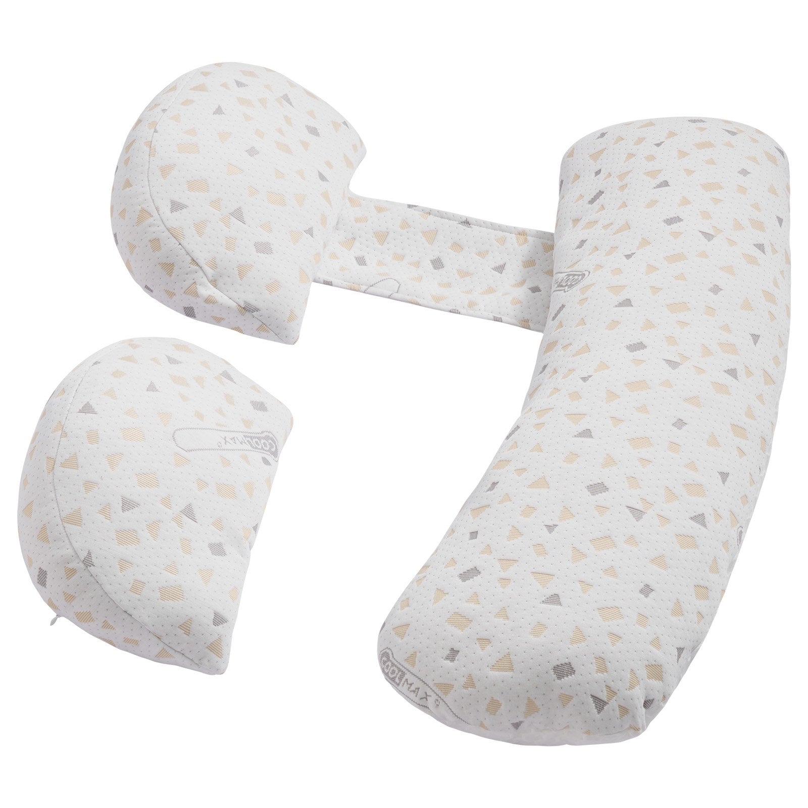 Adjustable H-Shaped Pregnancy Pillow for Expecting Moms - Soft, Lightweight, Portable, with Washable Cover for Back, Belly, and Hip Support