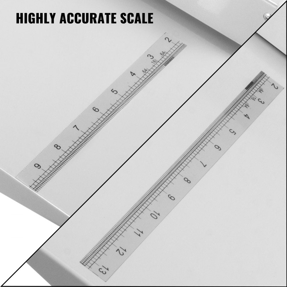 VEVOR Manual Creaser 18Inch 460mm Creasing Machine High Gloss Covers Heavy Duty Creaser with 2 Magnetic Block for A4 Paper Card