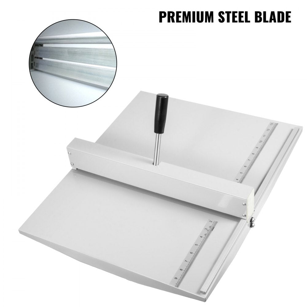 VEVOR Manual Creaser 18Inch 460mm Creasing Machine High Gloss Covers Heavy Duty Creaser with 2 Magnetic Block for A4 Paper Card