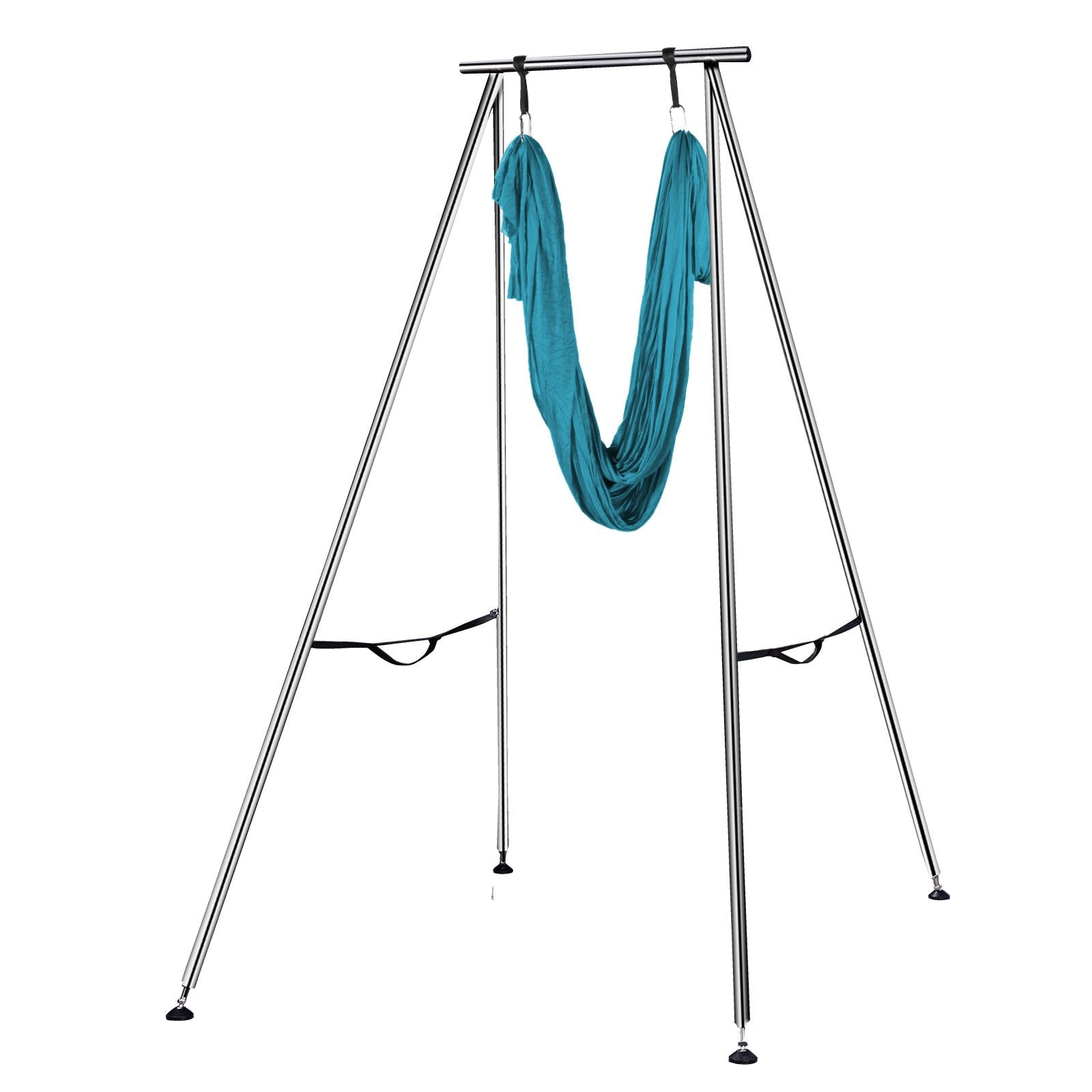 Elevate Your Practice with a 9.6 FT Aerial Yoga Swing Stand - Strong 551lbs Capacity, 20FT Hammock, Inversion Sling, Indoor/Outdoor Safety Frame