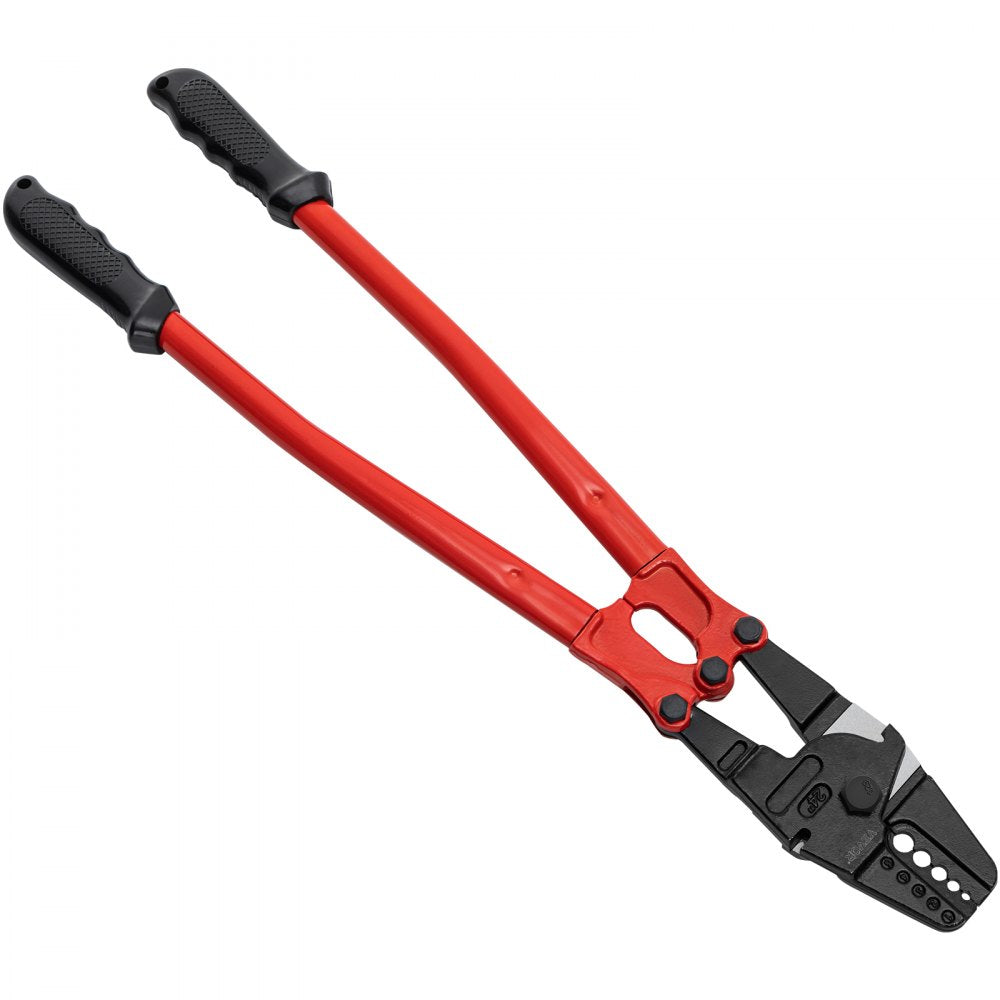 VEVOR Hand Swager Crimper Swaging Tool for Copper Aluminum Oval Sleeves and Stop Sleeves Wire Rope Crimping Tool Propress Swage Tool Long Handle Labor Save (24 Inch)