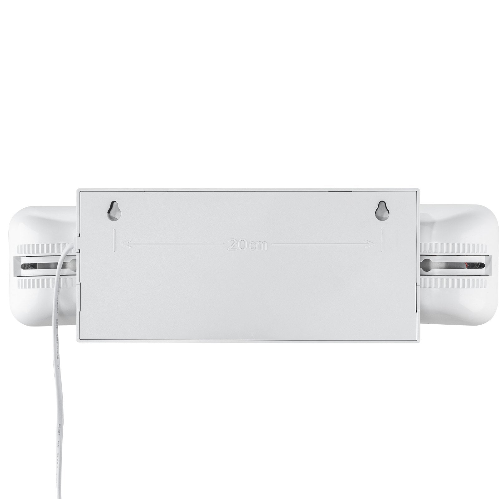 6 Pack Commercial Emergency LED Lighting with 180-Min Backup, White 3W, Ceiling/Wall Mount, Adjustable Heads for Power Outages