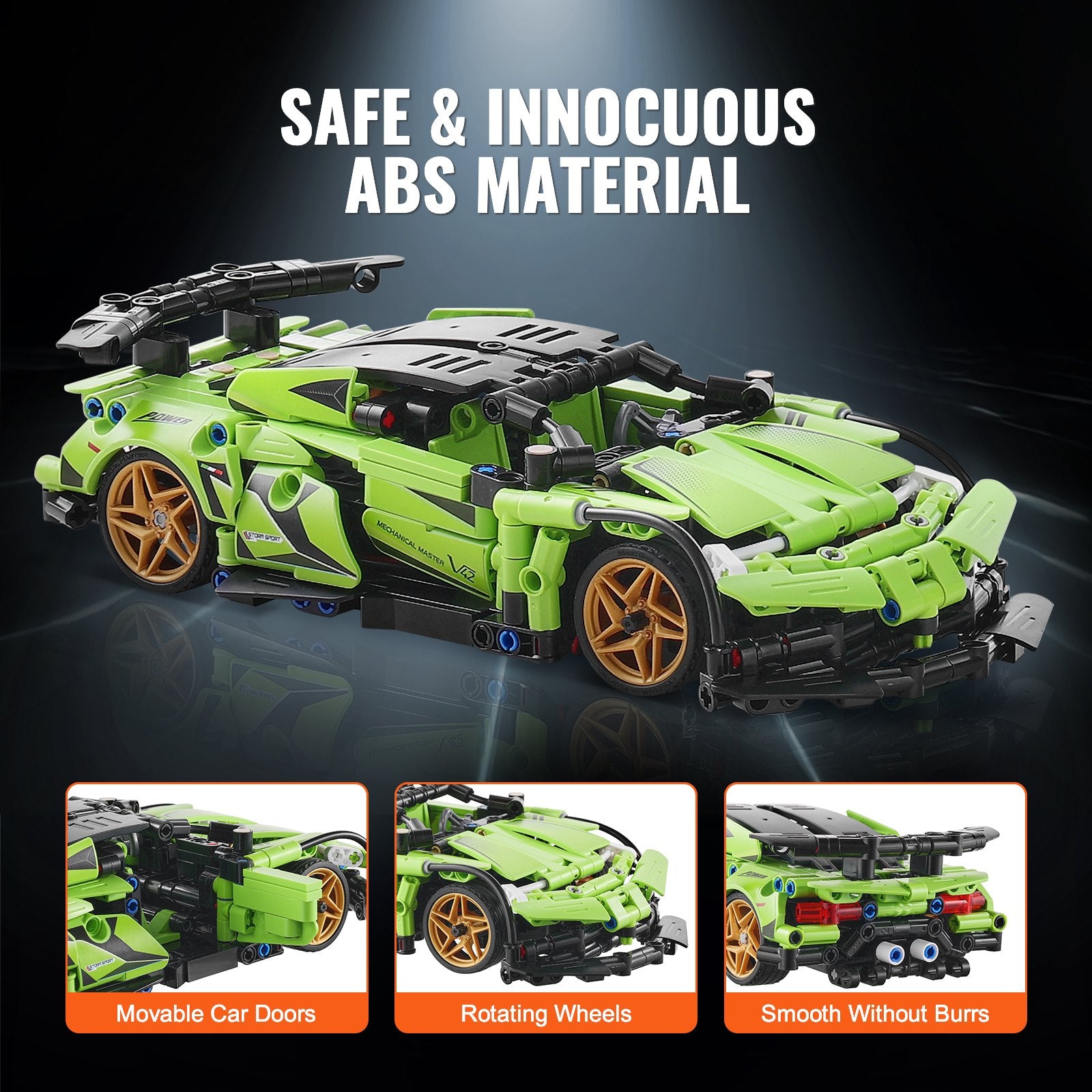 2-in-1 STEM Building Kit for Kids, 461 PCS Remote & App Controlled Car/Robot, RC Toys & Educational Gifts for Boys and Girls 6+