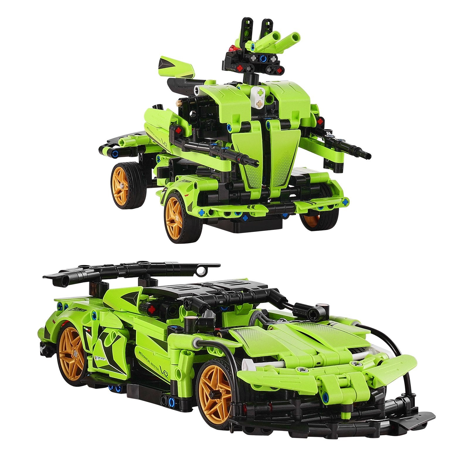 2-in-1 STEM Building Kit for Kids, 461 PCS Remote & App Controlled Car/Robot, RC Toys & Educational Gifts for Boys and Girls 6+