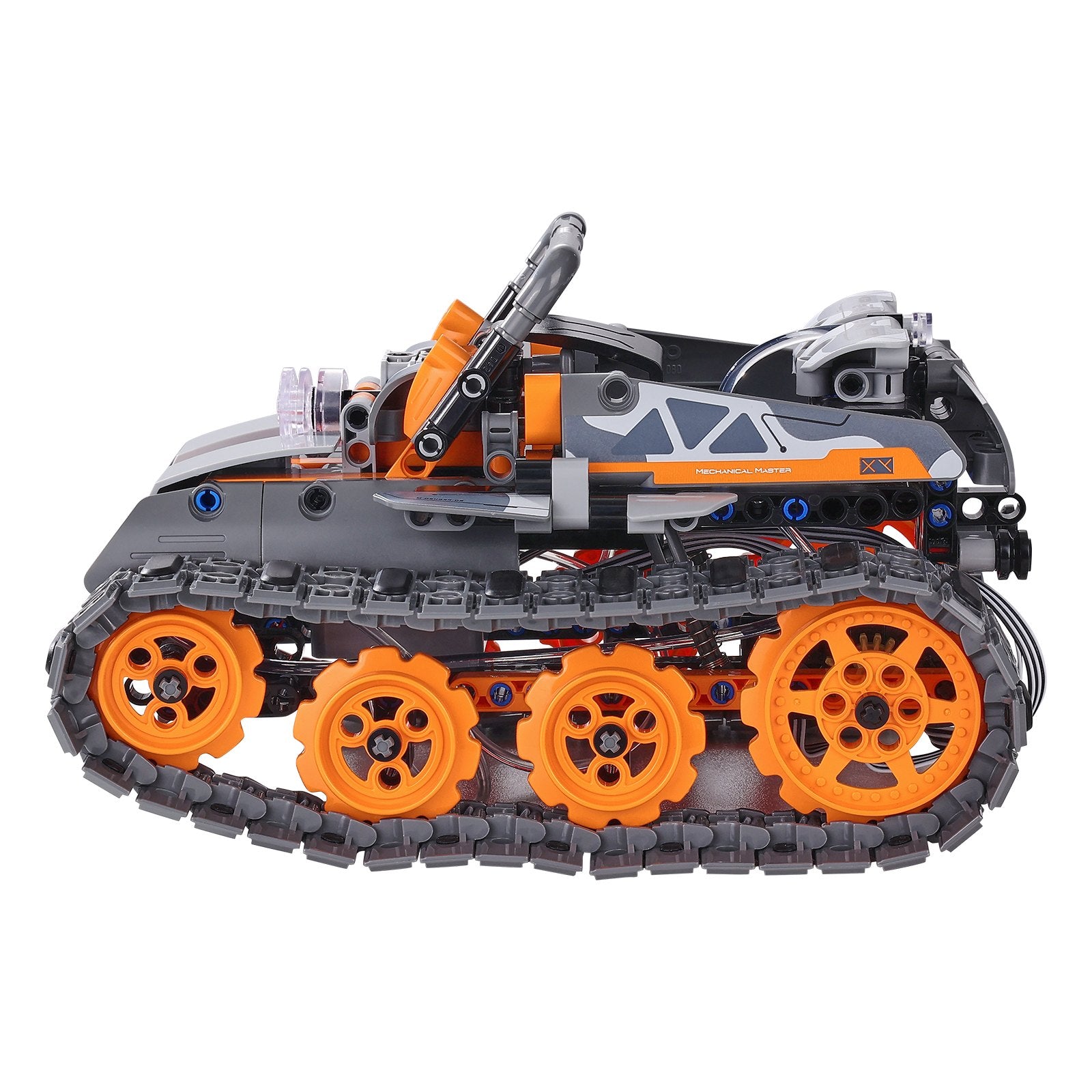 5-in-1 STEM Building Kit for Kids 6+: Remote & App Controlled RC Car, Robot, Tank, Snowplow, Rubik's Cube - 554 PCS Educational Toy Set