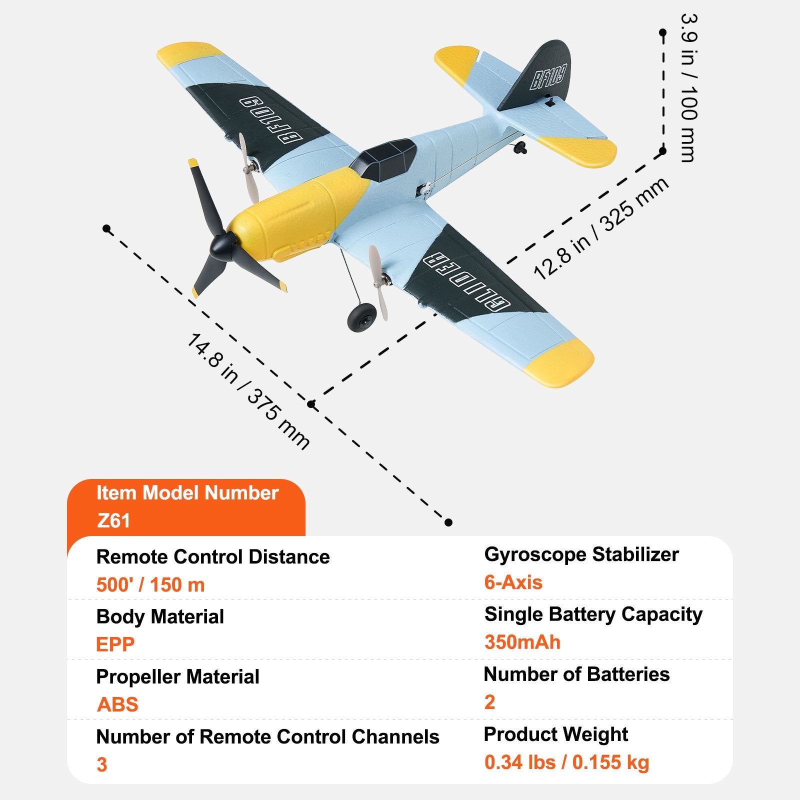Experience Thrilling Flights with 2.4GHz 3-Channel WWII Fighter RC Plane, 6-Axis Gyro Stabilizer, Dual Batteries, Perfect for All Ages and Skill Levels
