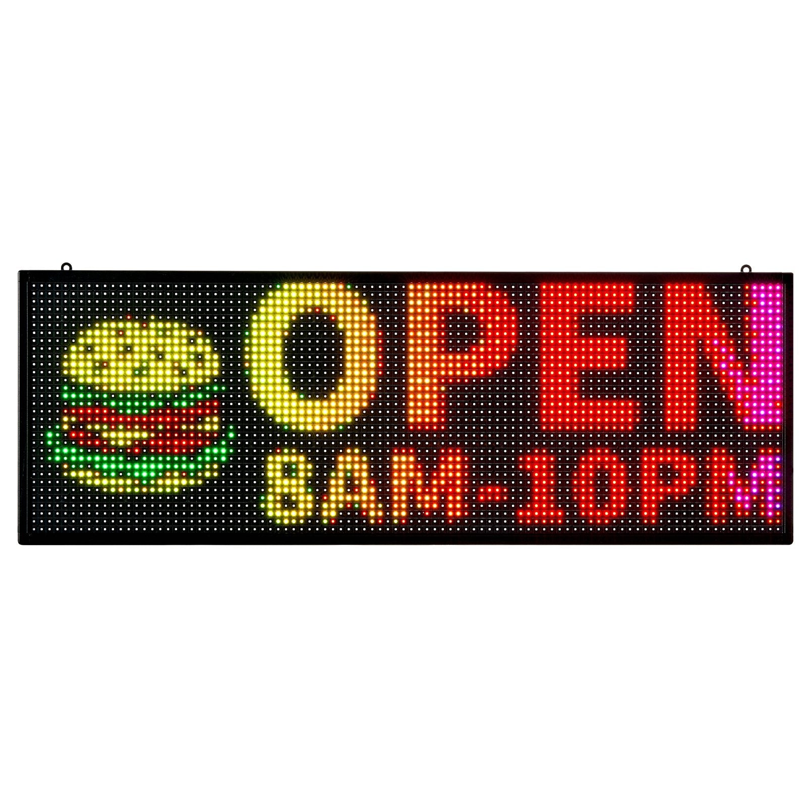Customizable Full Color LED Display Board - Scrolling Text & GIF Sign, Bluetooth Control, Perfect for Business Advertising, 40x14 Inches