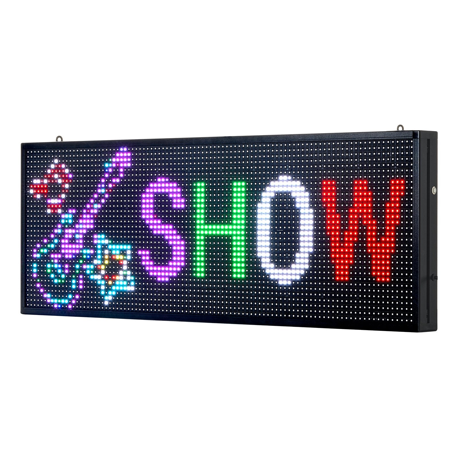 Customizable Full Color LED Display Board - Scrolling Text & GIF Sign, Bluetooth Control, Perfect for Business Advertising, 40x14 Inches