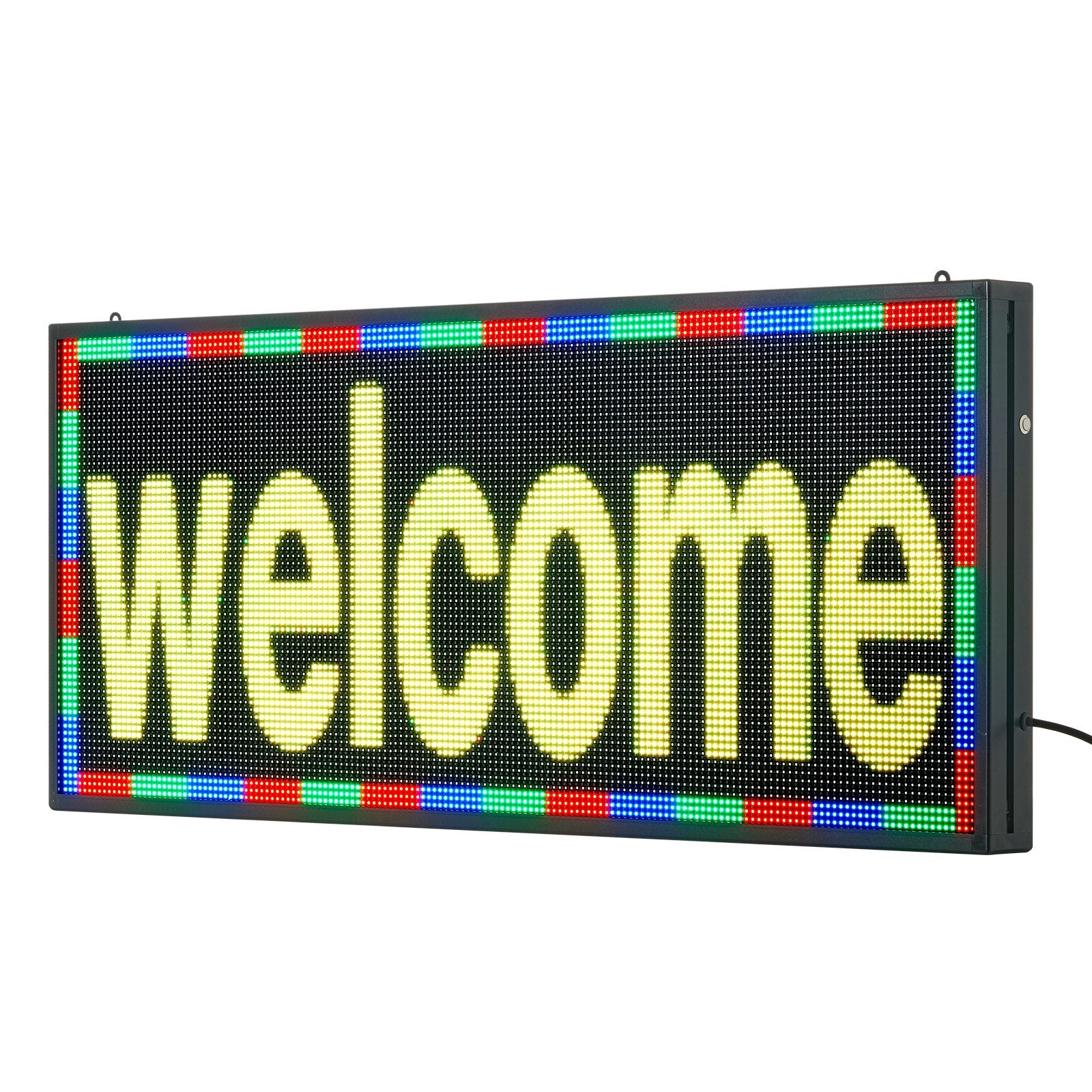 Customizable LED Display Board, 40x18 in, Flexible Scrolling Panel with Bluetooth App for Store Ads, DIY Text, GIFs, High Brightness Sign