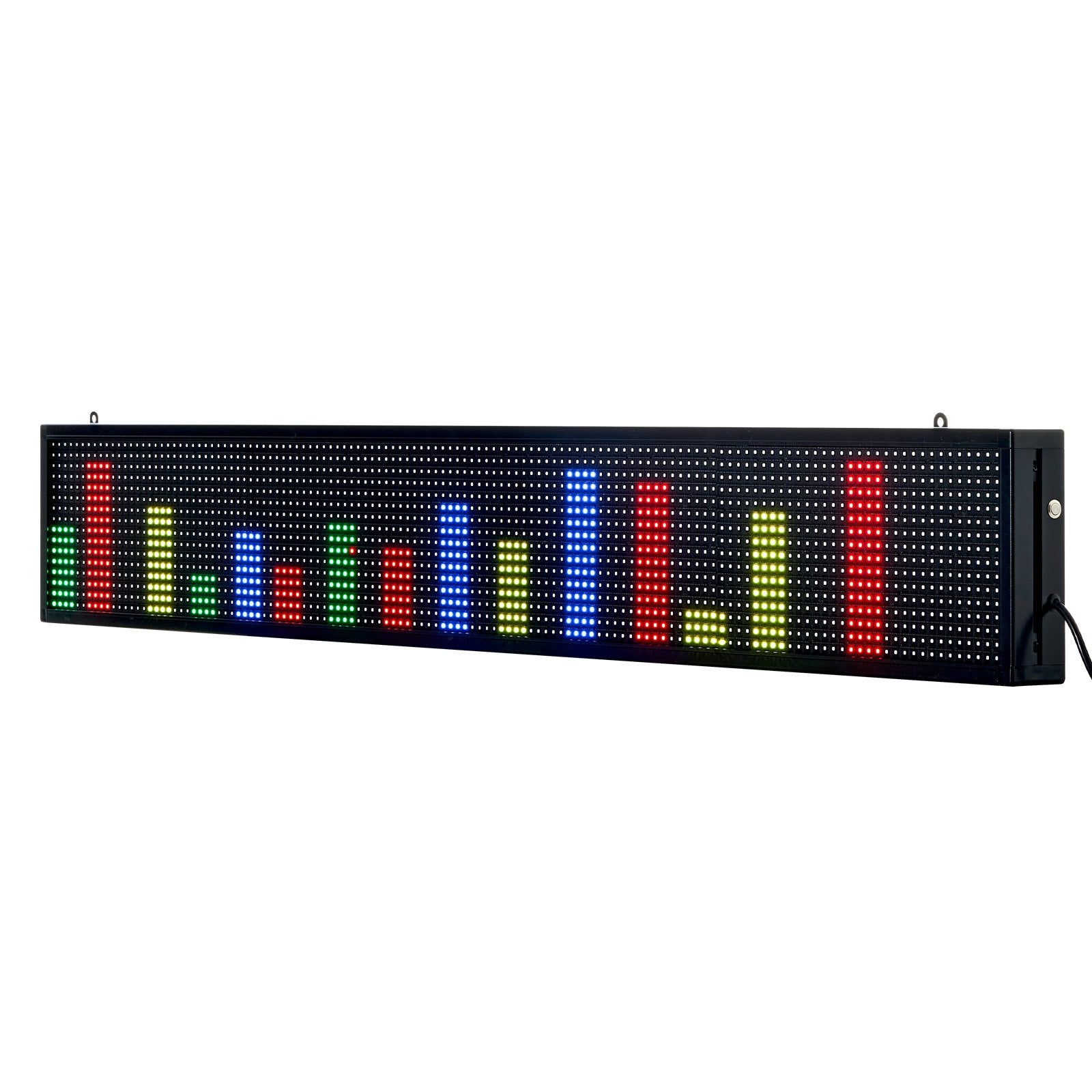 Flexible Programmable LED Display Sign, P10 Full Color Scrolling Panel for Custom Text and GIFs, Bluetooth-Controlled Advertising Board for Stores, 52x8 Inches