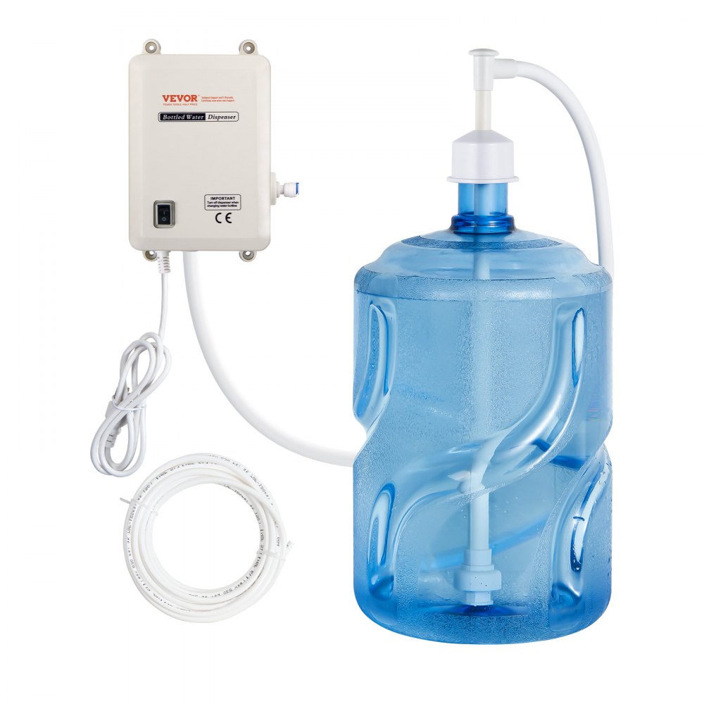 VEVOR Pump 115 with US Plug Perfect for 5 Gallon Voltage White Single Outlet, Bottled Water Dispensing System