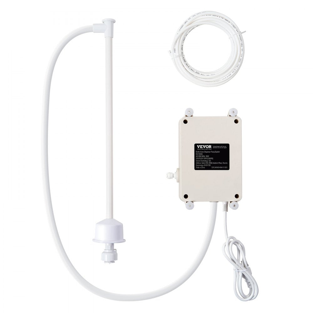 VEVOR Pump 115 with US Plug Perfect for 5 Gallon Voltage White Single Outlet, Bottled Water Dispensing System