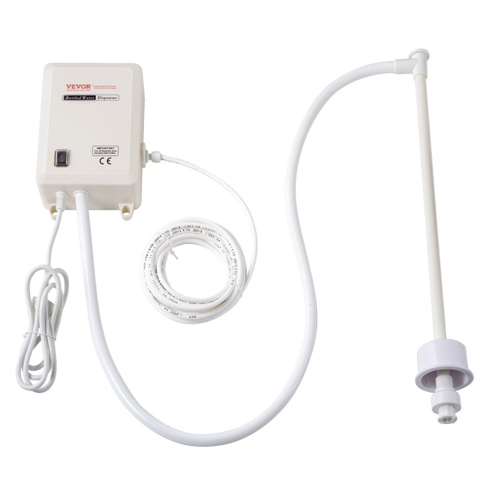 VEVOR Pump 115 with US Plug Perfect for 5 Gallon Voltage White Single Outlet, Bottled Water Dispensing System