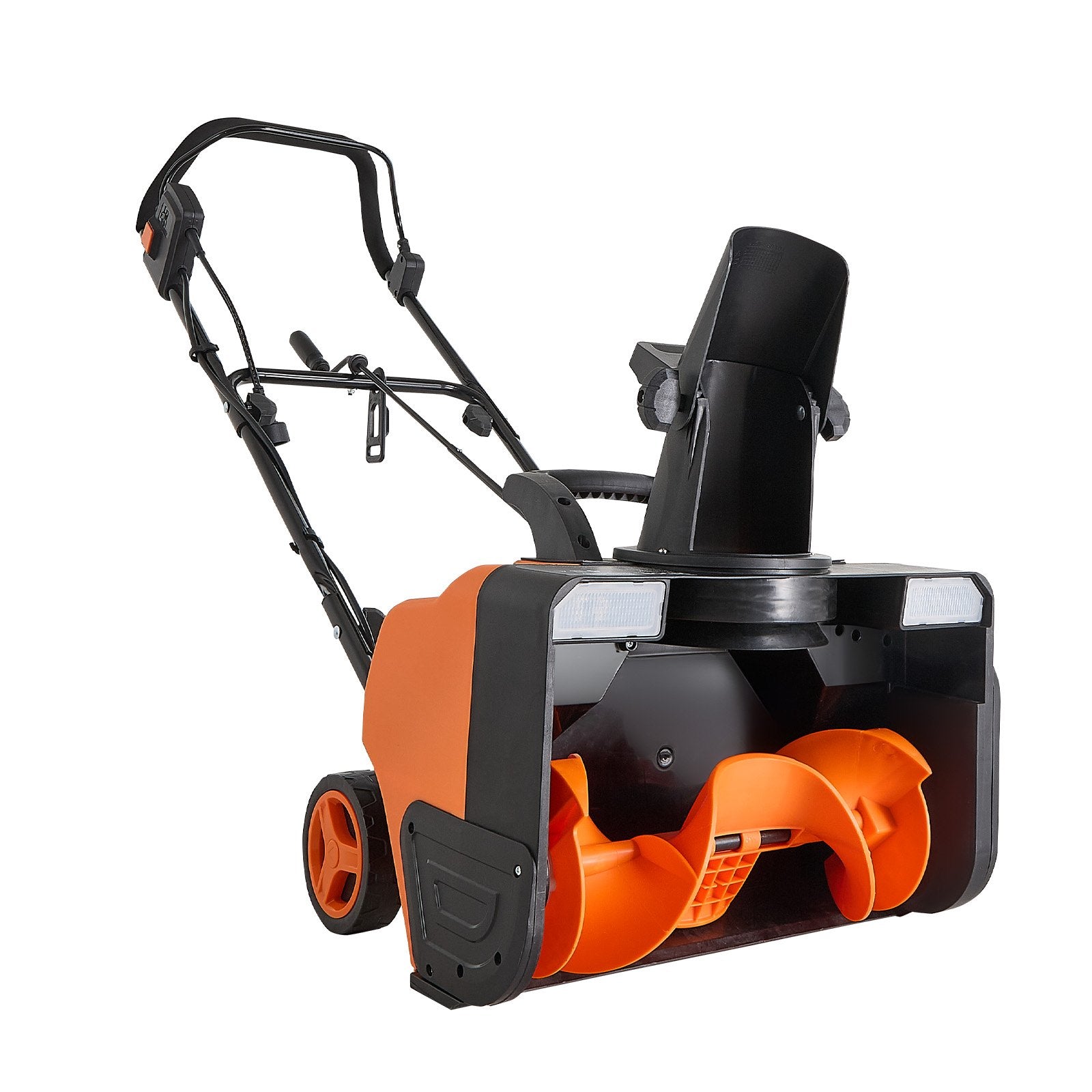 Efficient 20-Inch Electric Snow Blower with 15A Motor, Dual LED Lights, 180° Rotating Chute for Driveway and Sidewalk Snow Removal