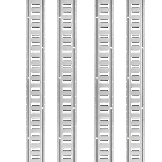 VEVOR E Track Tie-Down Rail Kit, 34PCS 5FT E-Tracks Set Includes 8 Steel Rails & 2 Single Slot & 8 O Rings & 8 Tie-Offs w/ D-Ring & 8 End Caps, Securing Accessories for Cargo, Motorcycles, and Bikes