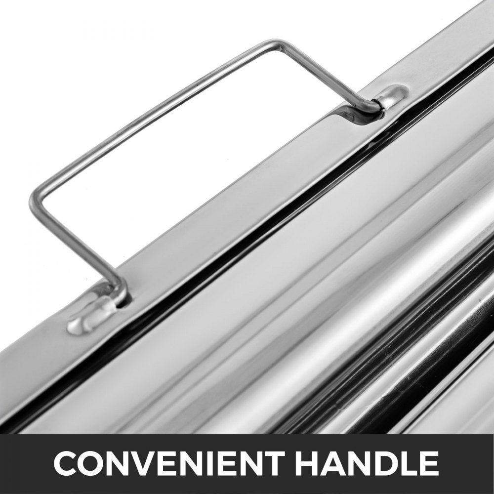 VEVOR Hood Filters, 19.5W x 15.5H Inch, Pack of 6, 430 Stainless Steel, 5 Grooves Commercial Hood Filters, Commercial Kitchen Range Hood Filter, for Grease Rated Commercial Kitchen Exhaust Hoods