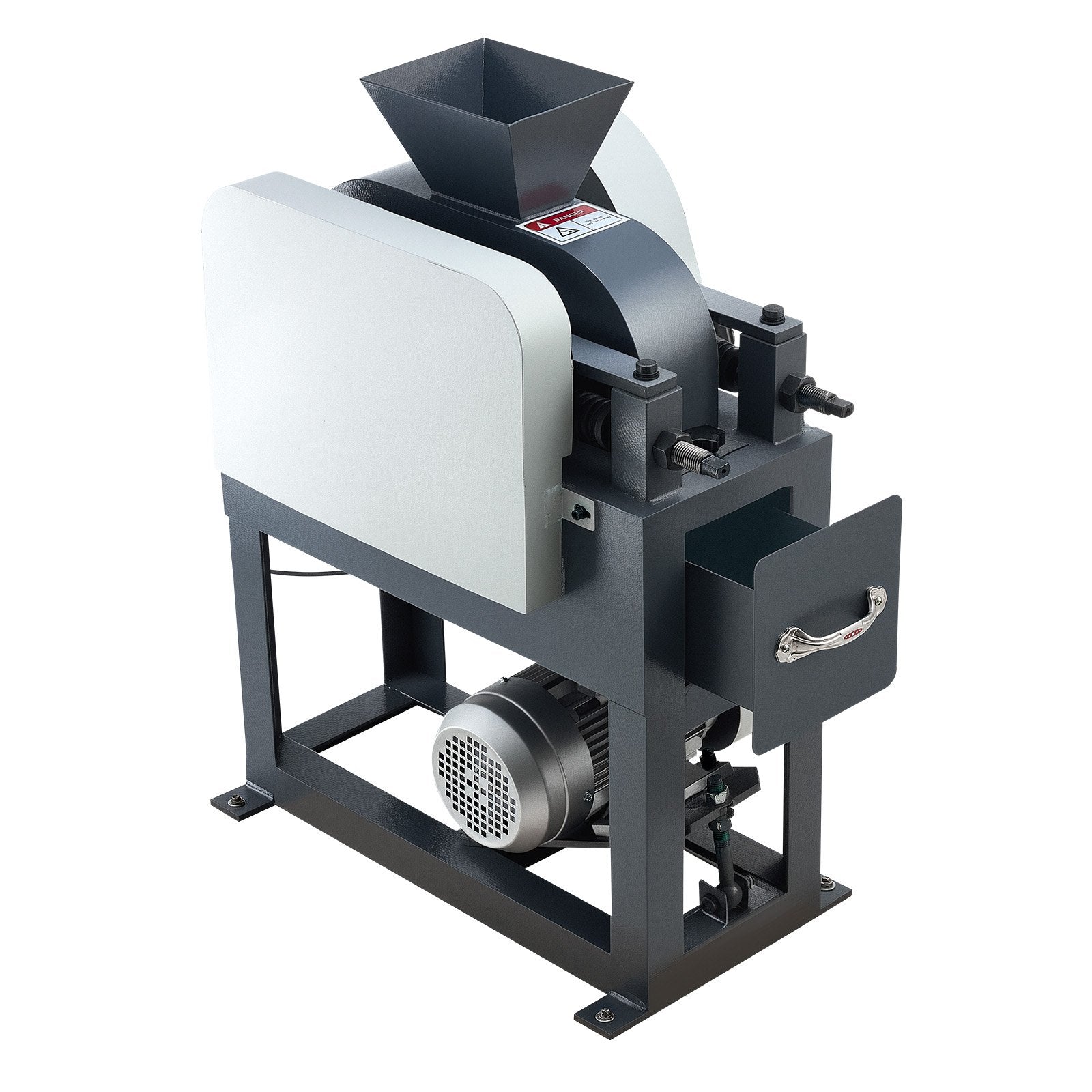 Heavy-Duty 220V Rock Crusher, Dual Roller Industrial Shredder, 1.5KW Electric Pulverizer for Efficient Stone Grinding and Crushing, 860kg/h Capacity