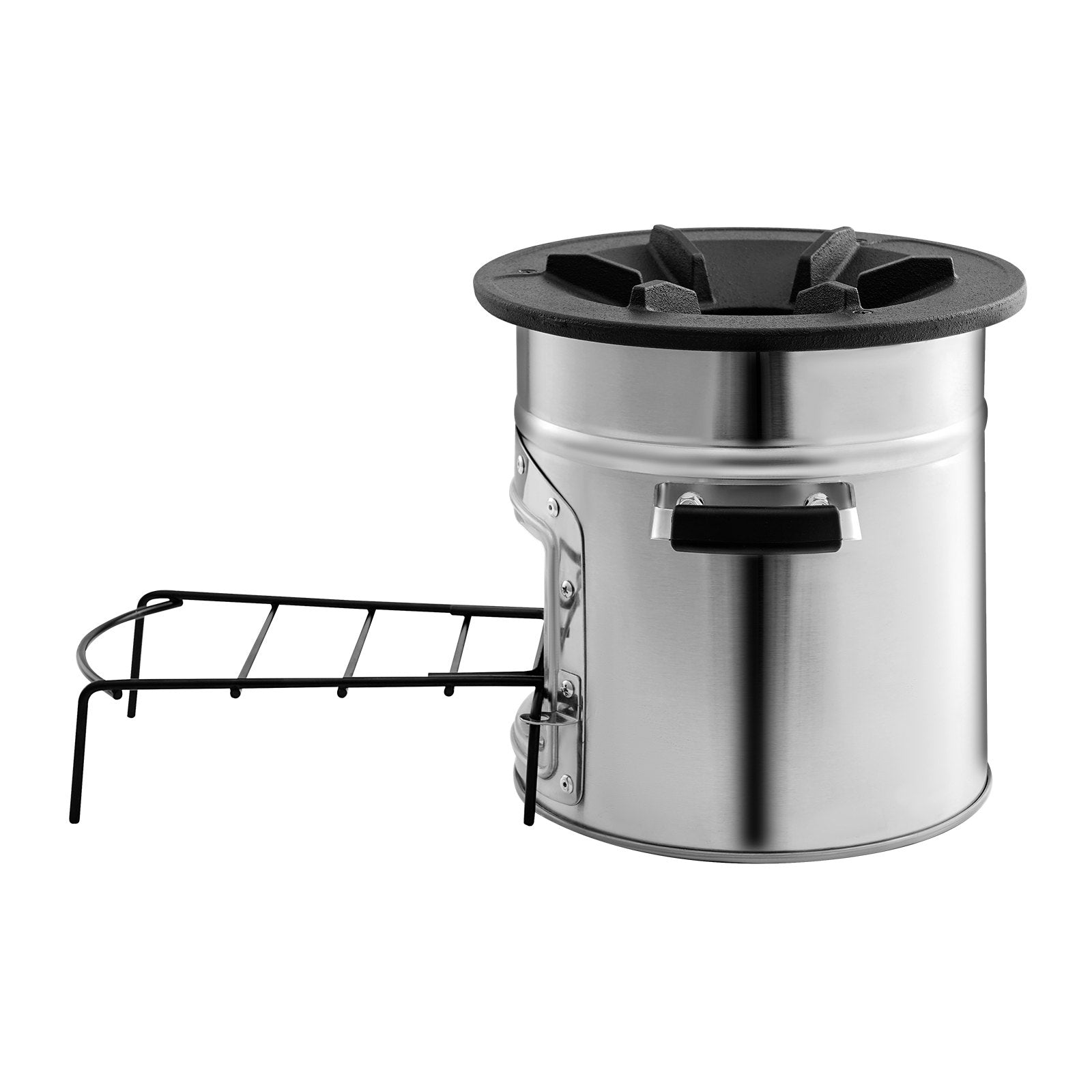 Portable Stainless Steel Rocket Stove for Camping - Wood Burning with Carry Bag, Perfect for Backpacking, Outdoor & Backyard Cooking with Twigs or Sticks