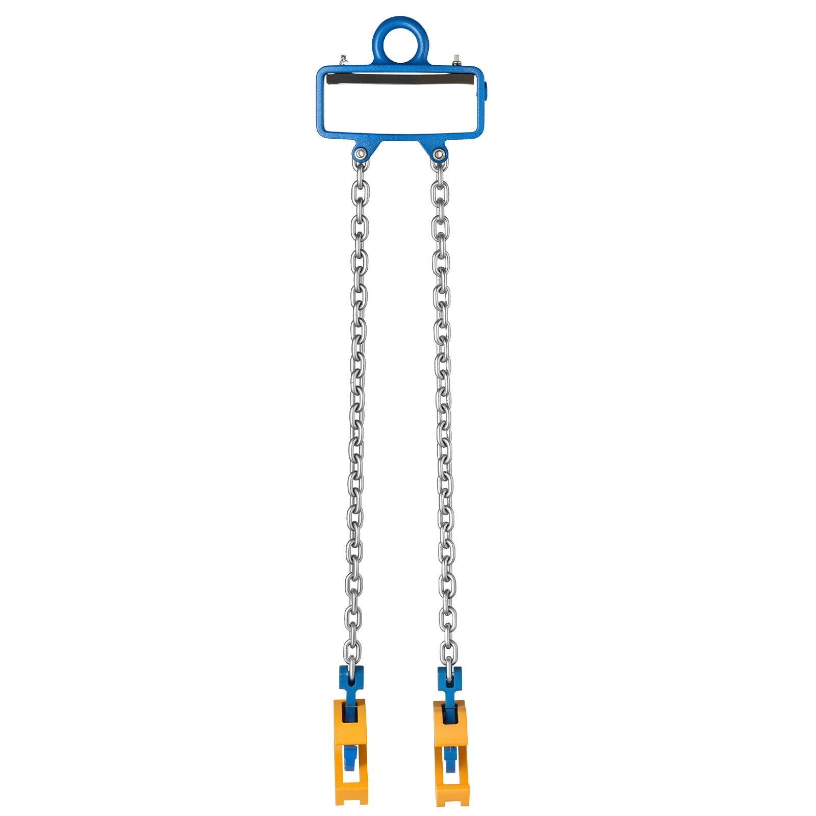 Heavy Duty G80 Drum Lifting Chain Sling with Security Hook for Cranes & Forklifts, 2200LBS Capacity, Carbon Steel for Plastic & Metal Drums Handling