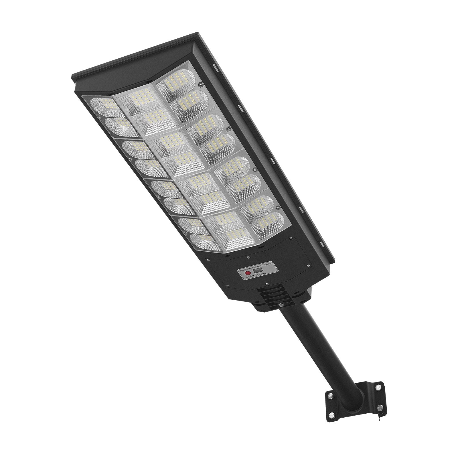 High-Powered 8000W LED Solar Street Lights with Motion Sensor and 450000LM for Outdoor Use, IP65 Waterproof, Ideal for Commercial Parking Lots, Driveways, and Yards - 3 Pack