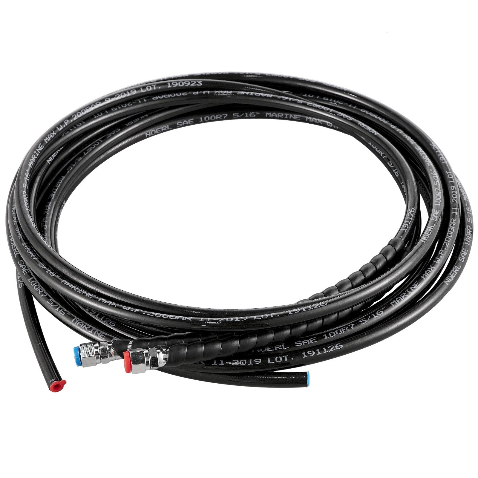 Hydraulic Boat Steering Kit, 300HP System with Helm Pump, Cylinder, Wheel, 24" Hose, Corrosion-Resistant Marine Steering, 6.9 Mpa Pressure, Aluminum Alloy
