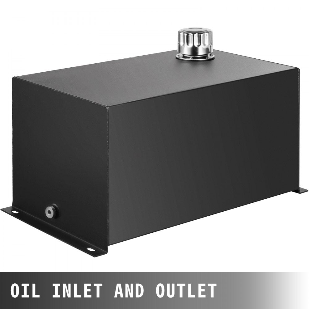 Hydraulic Reservoir Oil Tank Fuel Tank 10 Gal Steel with Filter & Temp Gauge