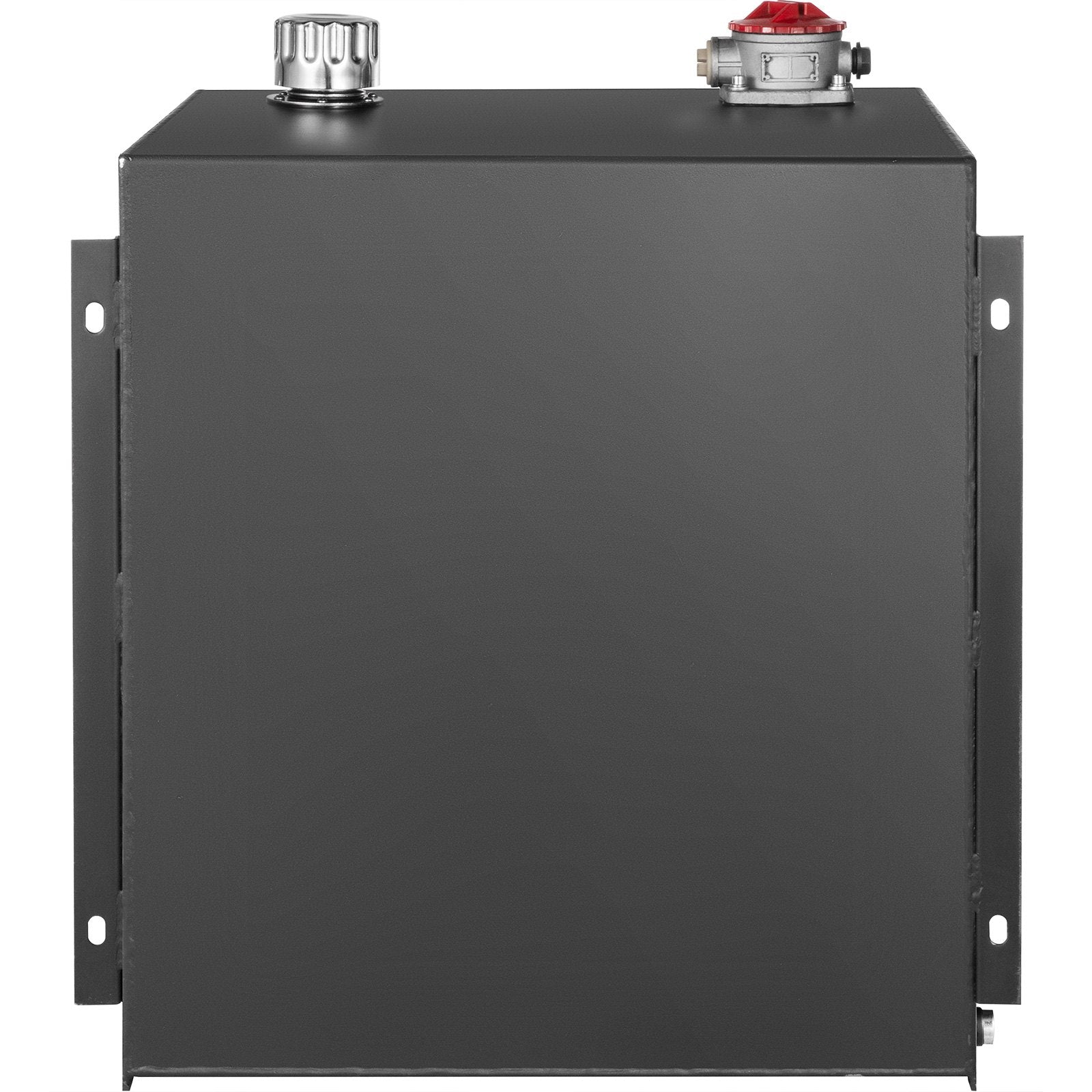 Heavy Duty 25Gal Hydraulic Oil & Fuel Tank Reservoir - Steel Construction with Strainer, Gauge, and Breather Cap for Tractors & Trucks