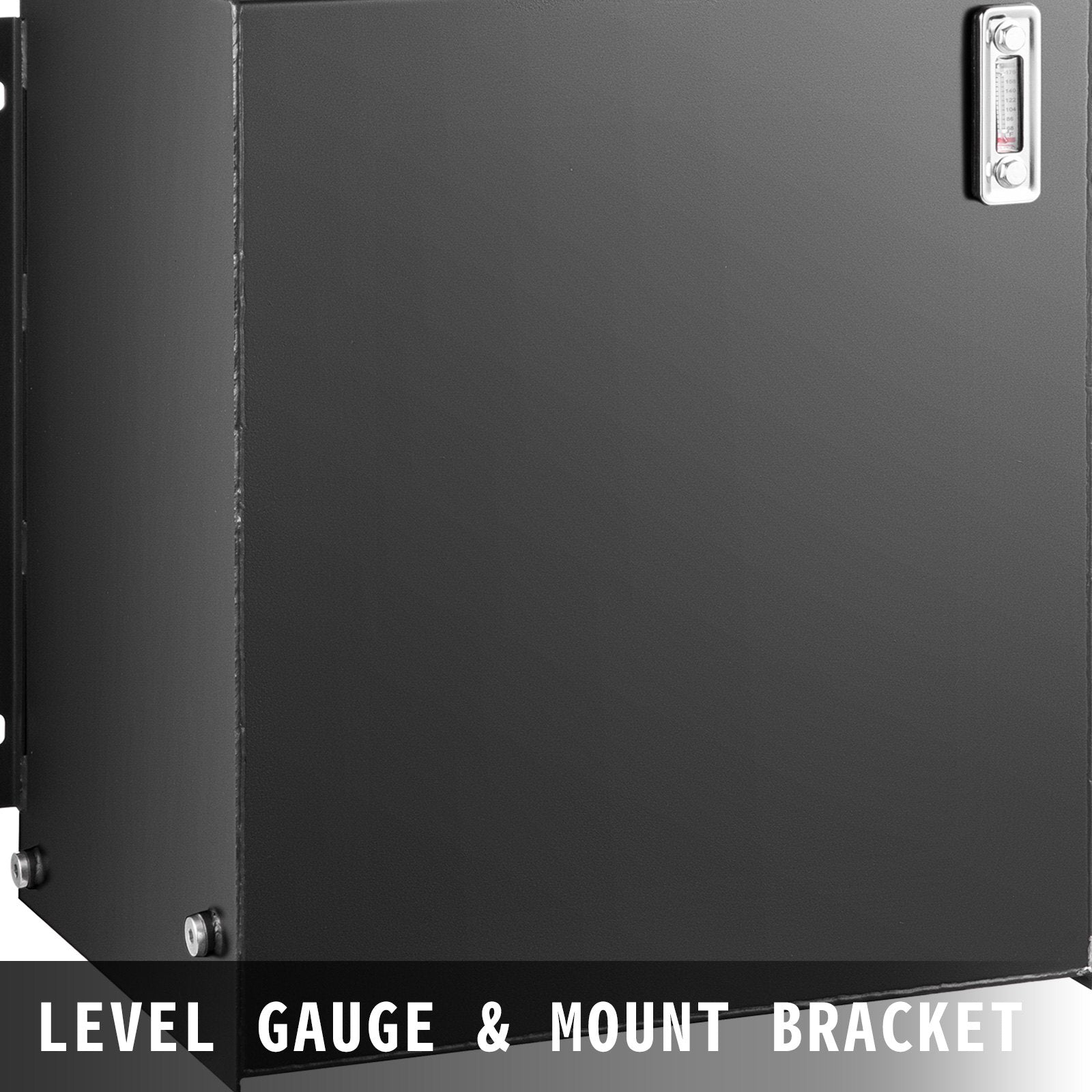 Heavy Duty 25Gal Hydraulic Oil & Fuel Tank Reservoir - Steel Construction with Strainer, Gauge, and Breather Cap for Tractors & Trucks