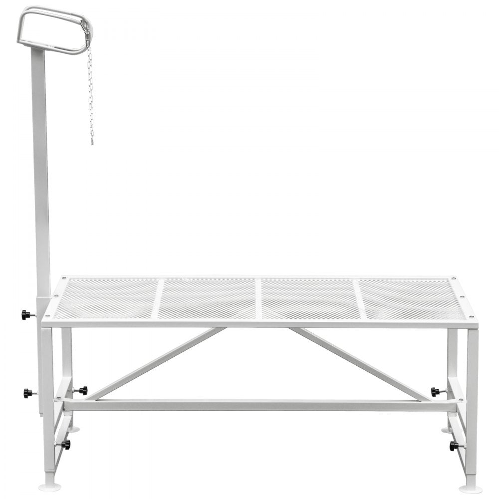 Heavy-Duty Livestock Trimming Stand with Straight Head Piece, 51x23 inches for Goats, Sheep, and More