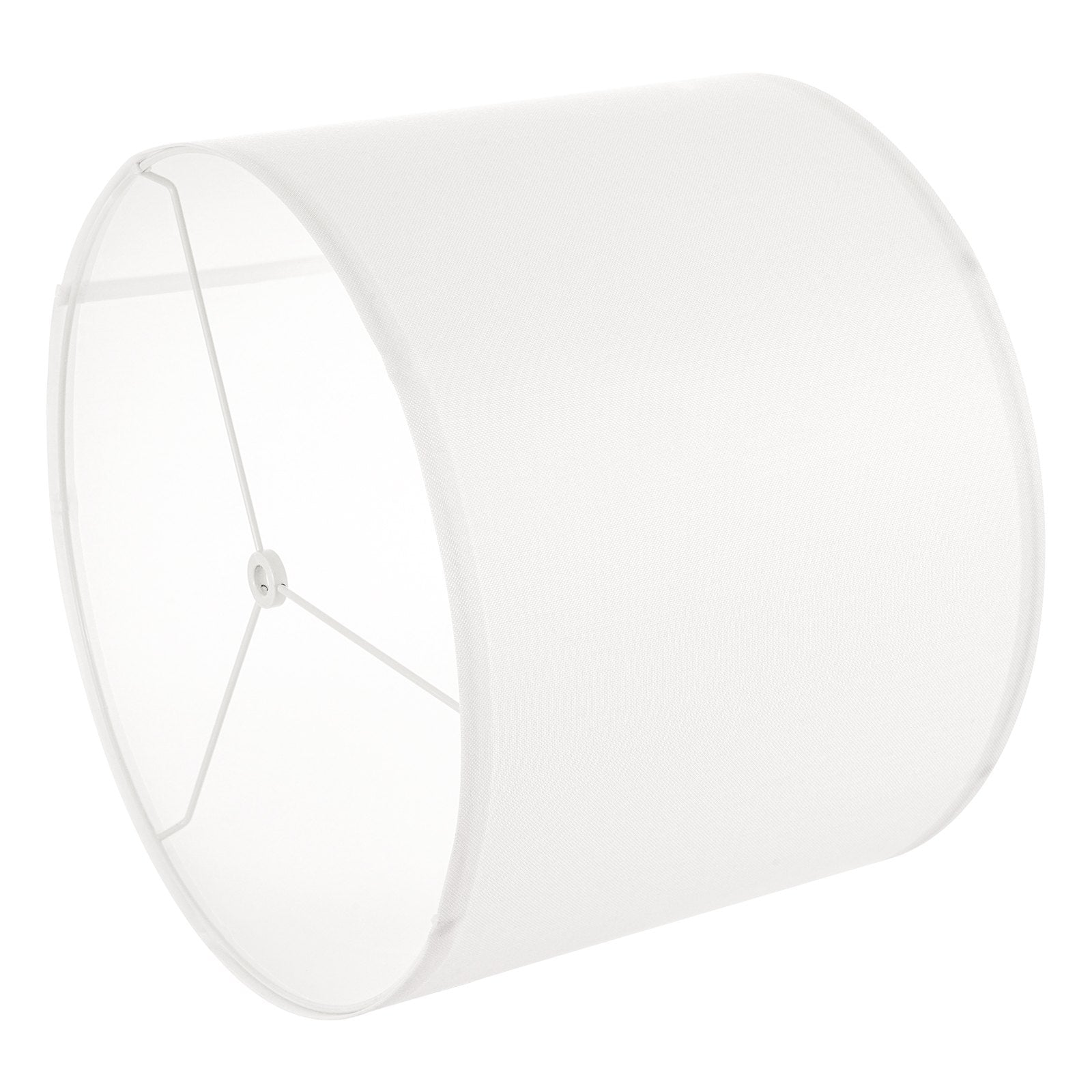 Set of 2 Off-White Drum Lamp Shades, 13"x13"x10", Linen for Table/Floor Lamps & Pendant Lights with Easy Assembly & Elegant Design